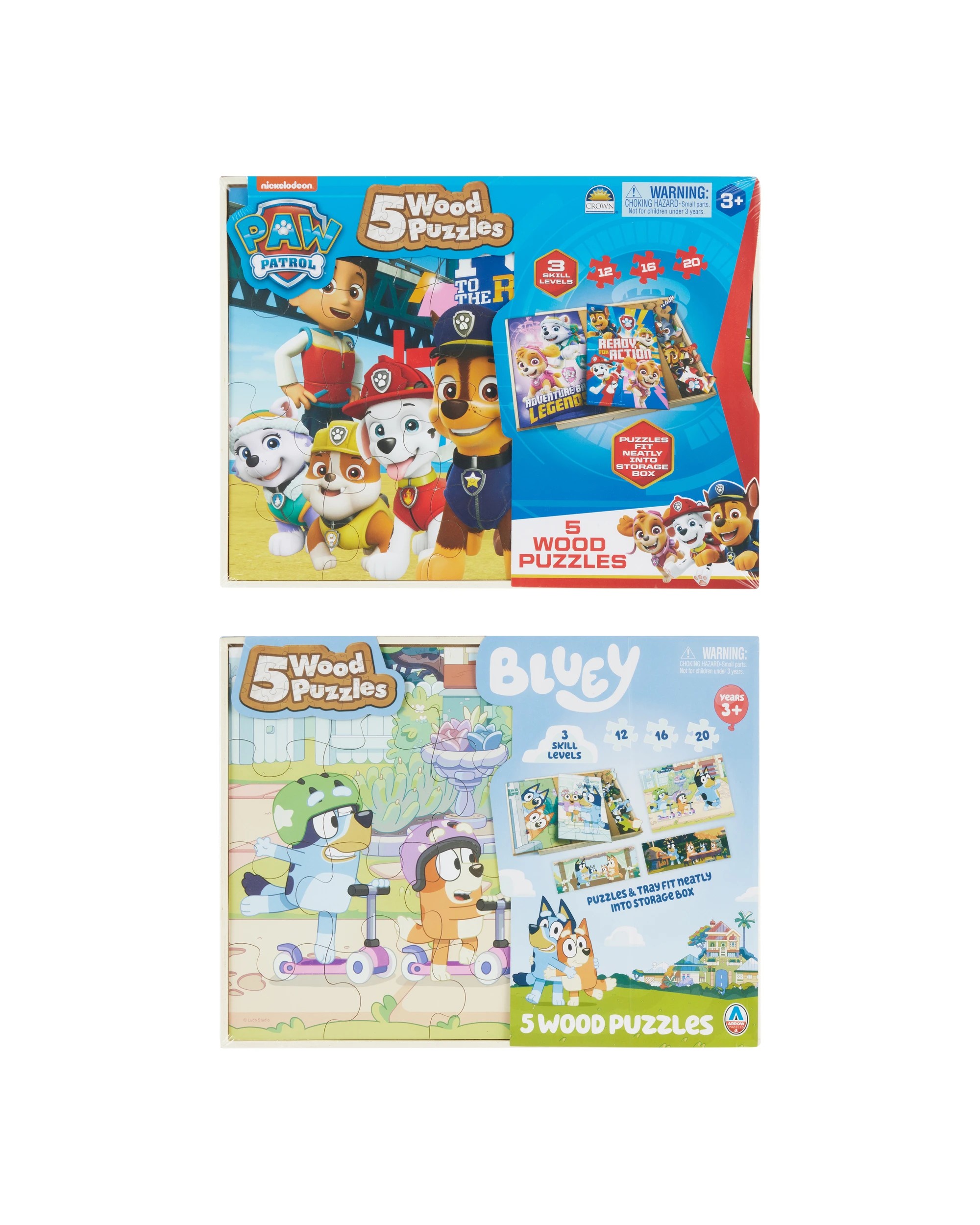 1 5 Pack Wood Puzzles - Assorted, 1 of 4