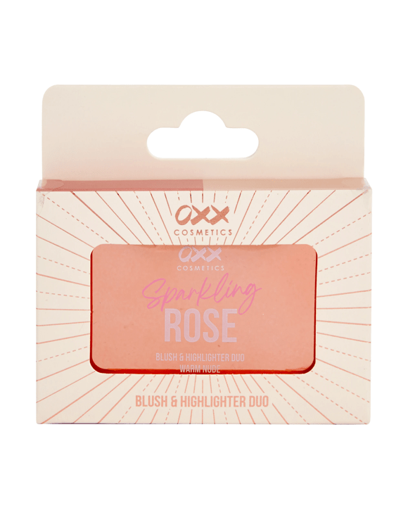 OXX Cosmetics Sparkling Rose Blush and Highlighter Duo - Warm Nude