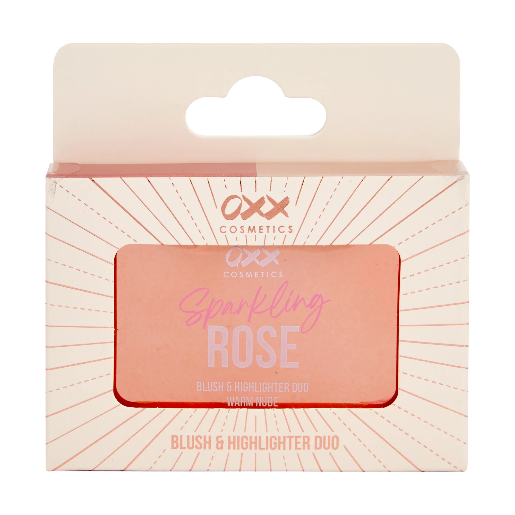 1 OXX Cosmetics Sparkling Rose Blush and Highlighter Duo - Warm Nude, 1 of 5
