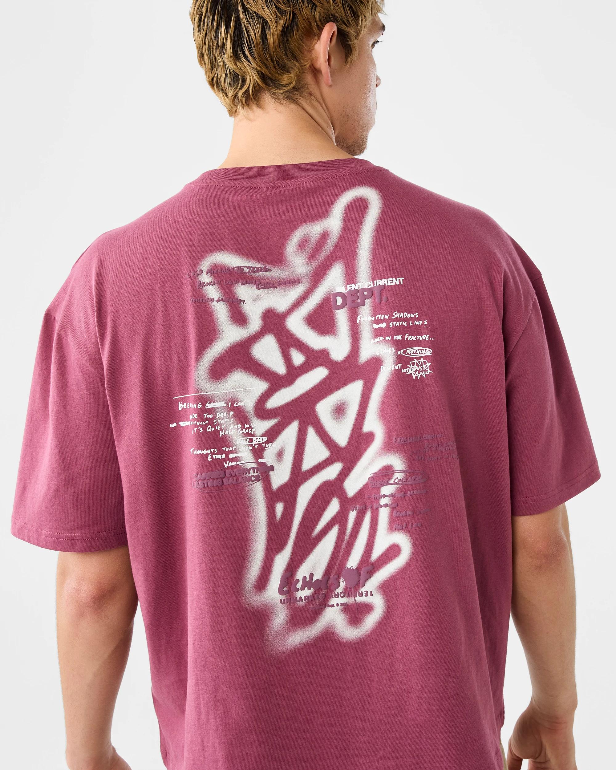 7 Boxy Print T-shirt Red Graffi, 7 of 9