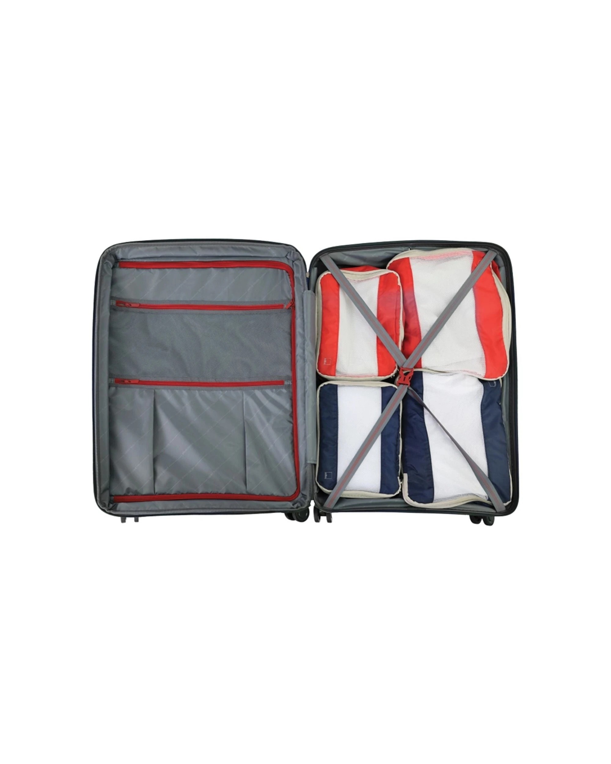 7 Pierre Cardin 2pc Polypropolene (PP) Large & Cabin Luggage Suitcase Set - Green, 7 of 7