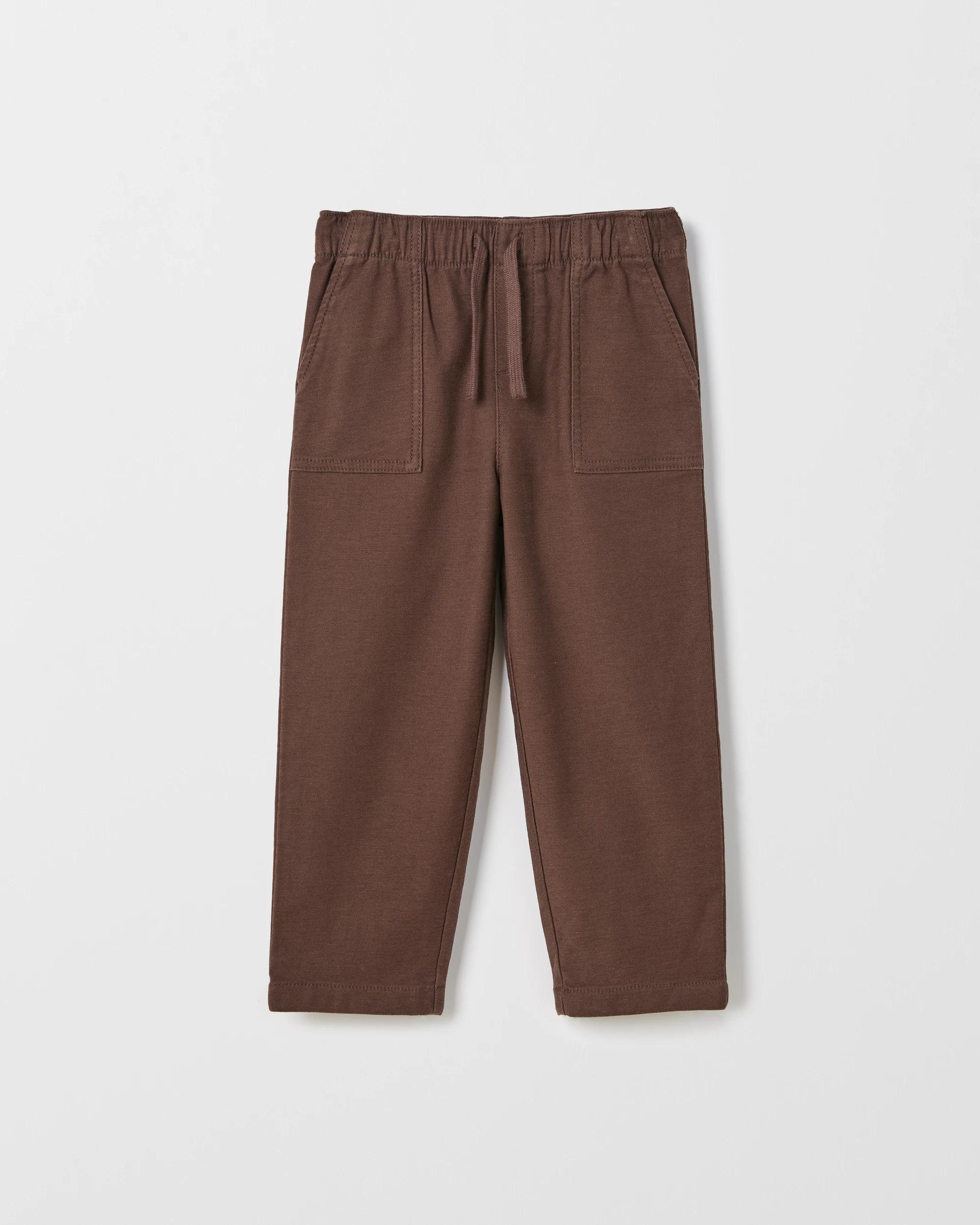 5 Target Kids Australian Cotton Blend Everyday Pants BROWN, 5 of 6