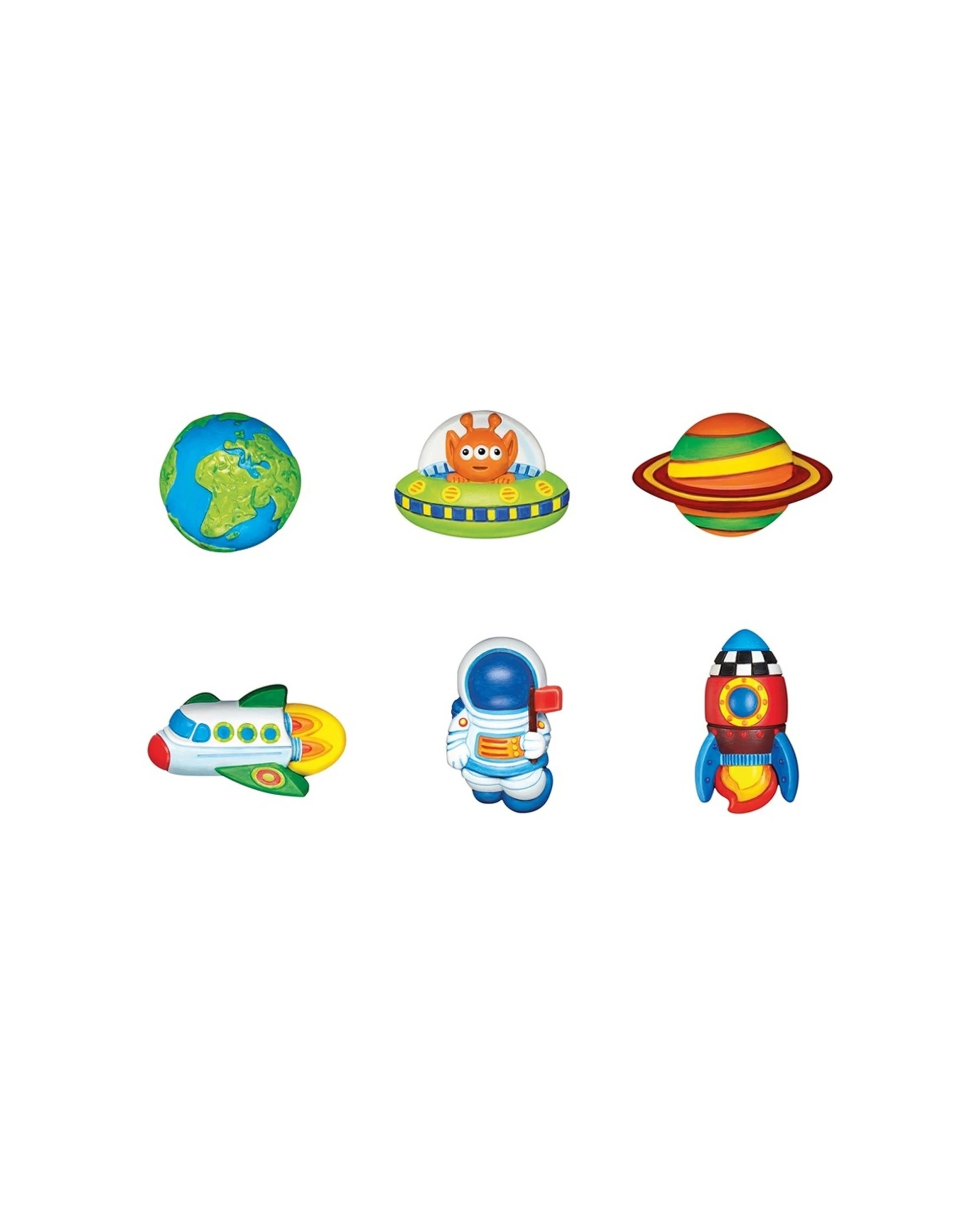 3 4M Mould & Paint Space Magnet Badges Kids Children Art Painting Activity STEM Learning Kit, 3 of 3