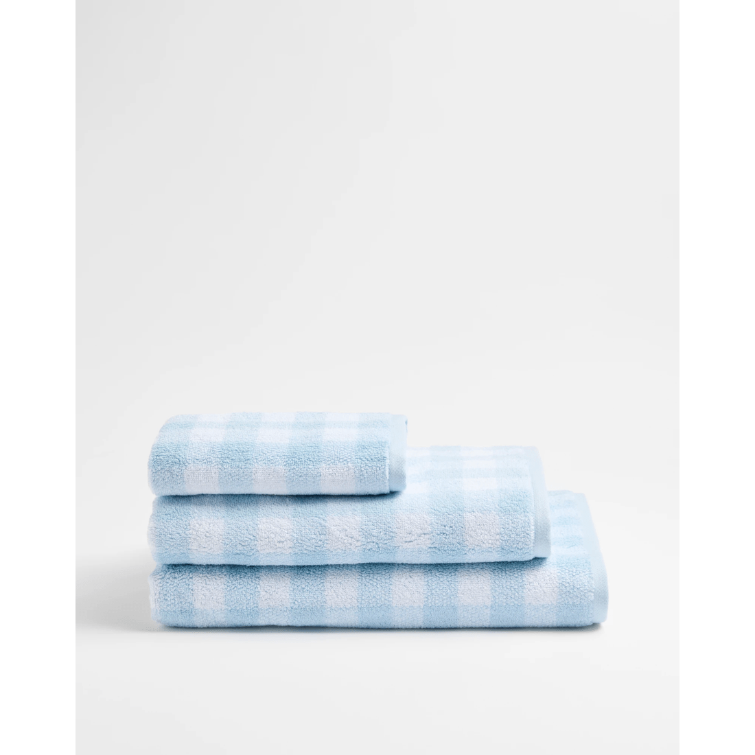 3 Target Georgie Australian Cotton Gingham Bath Sheet
 - Blue, 3 of 3