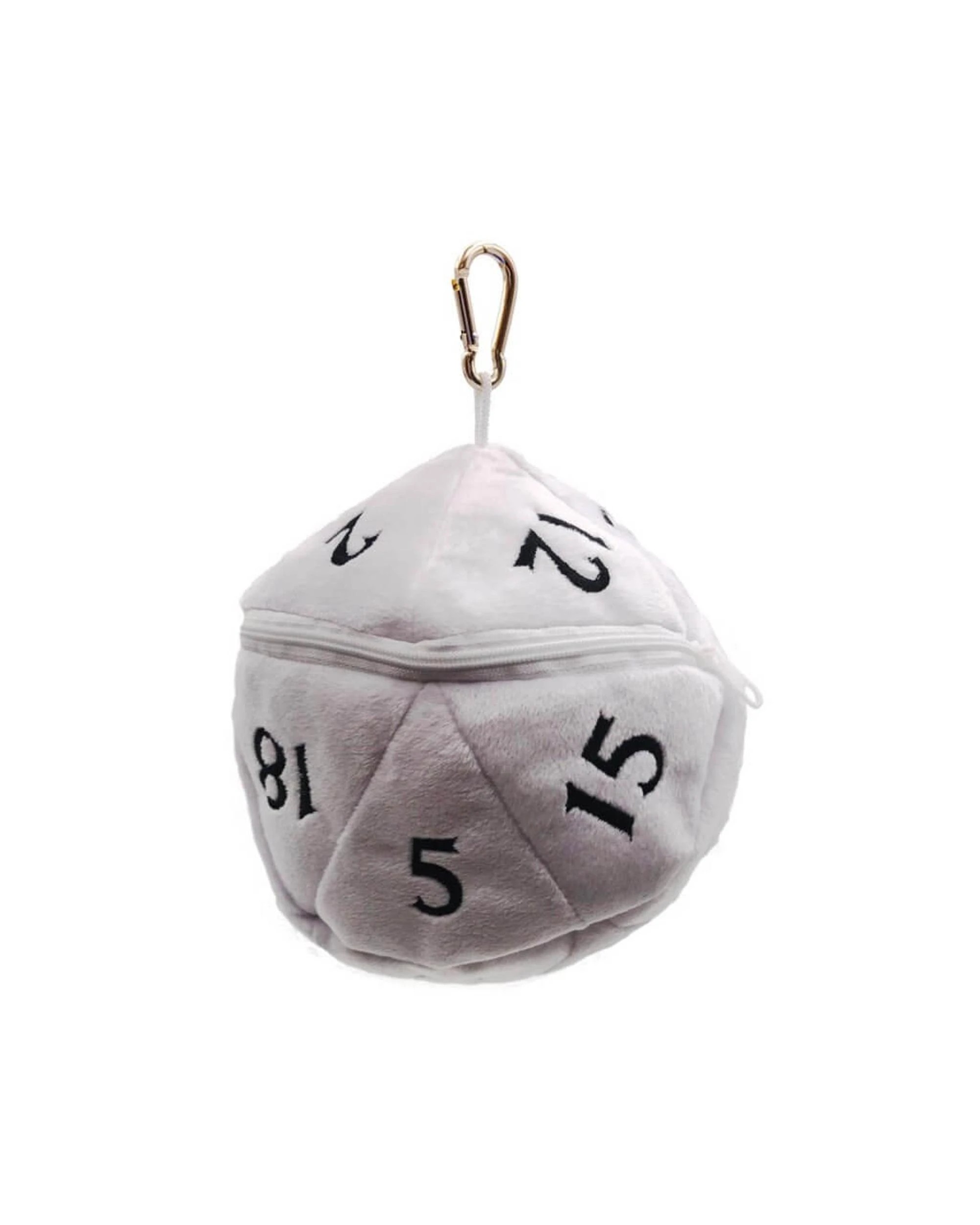 1 Ultra Pro D20 Plush Dice Bag - White, 1 of 1