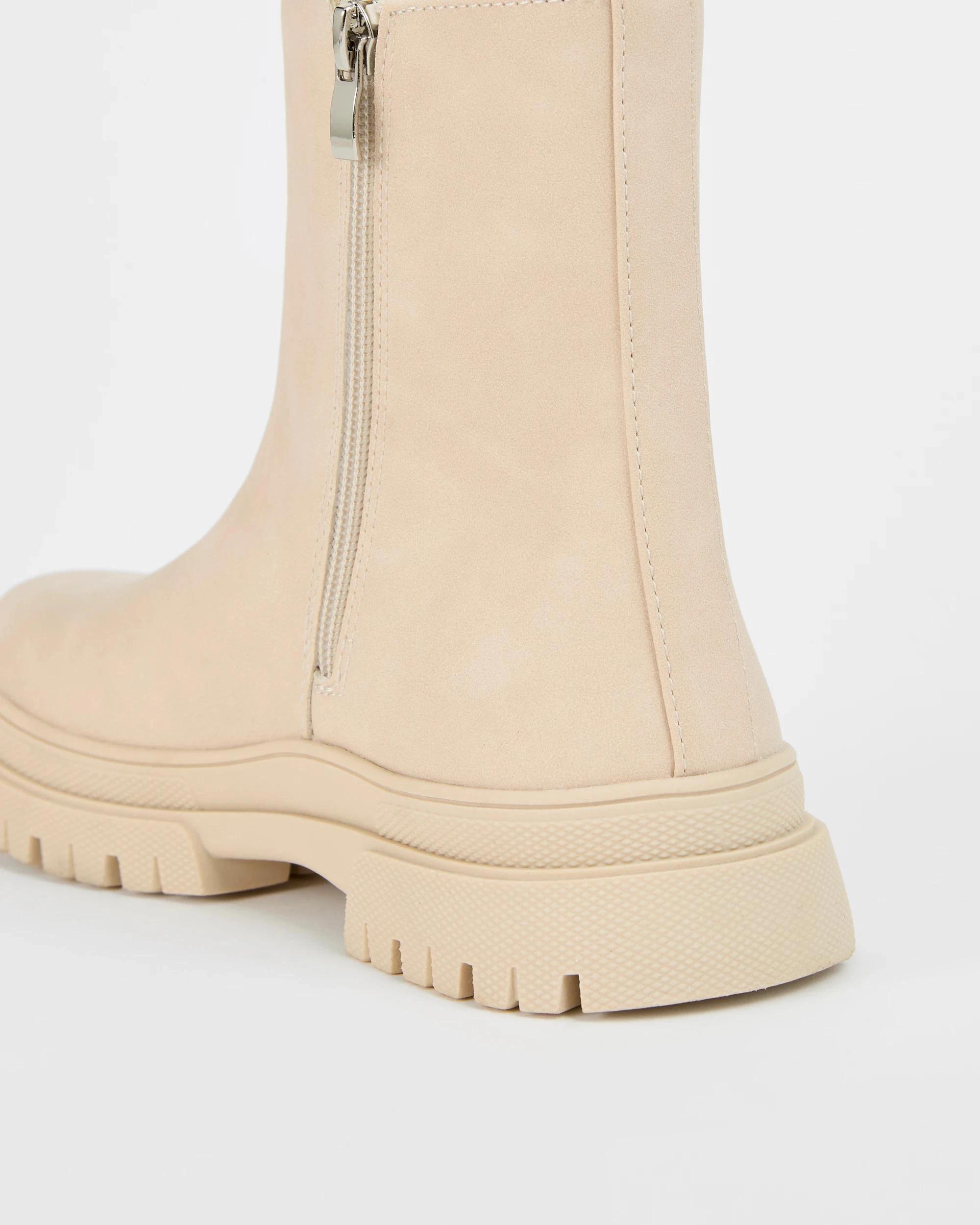 3 Target Kids Chunky Elastic Chelsea Boots STONE, 3 of 3