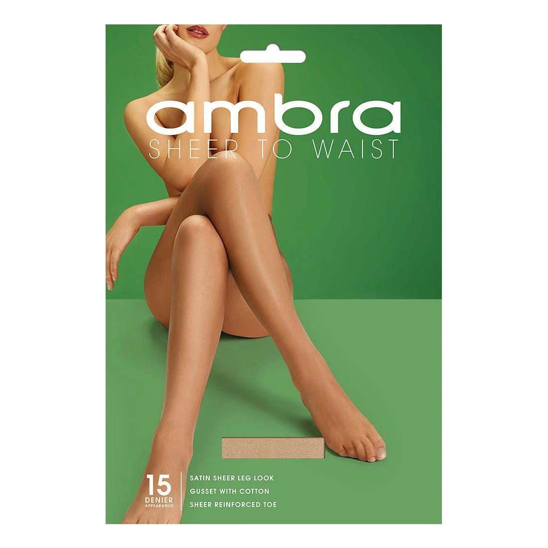 1 Ambra 1 Pack 15 Denier Sheer To Waist Pantyhose NATURAL
