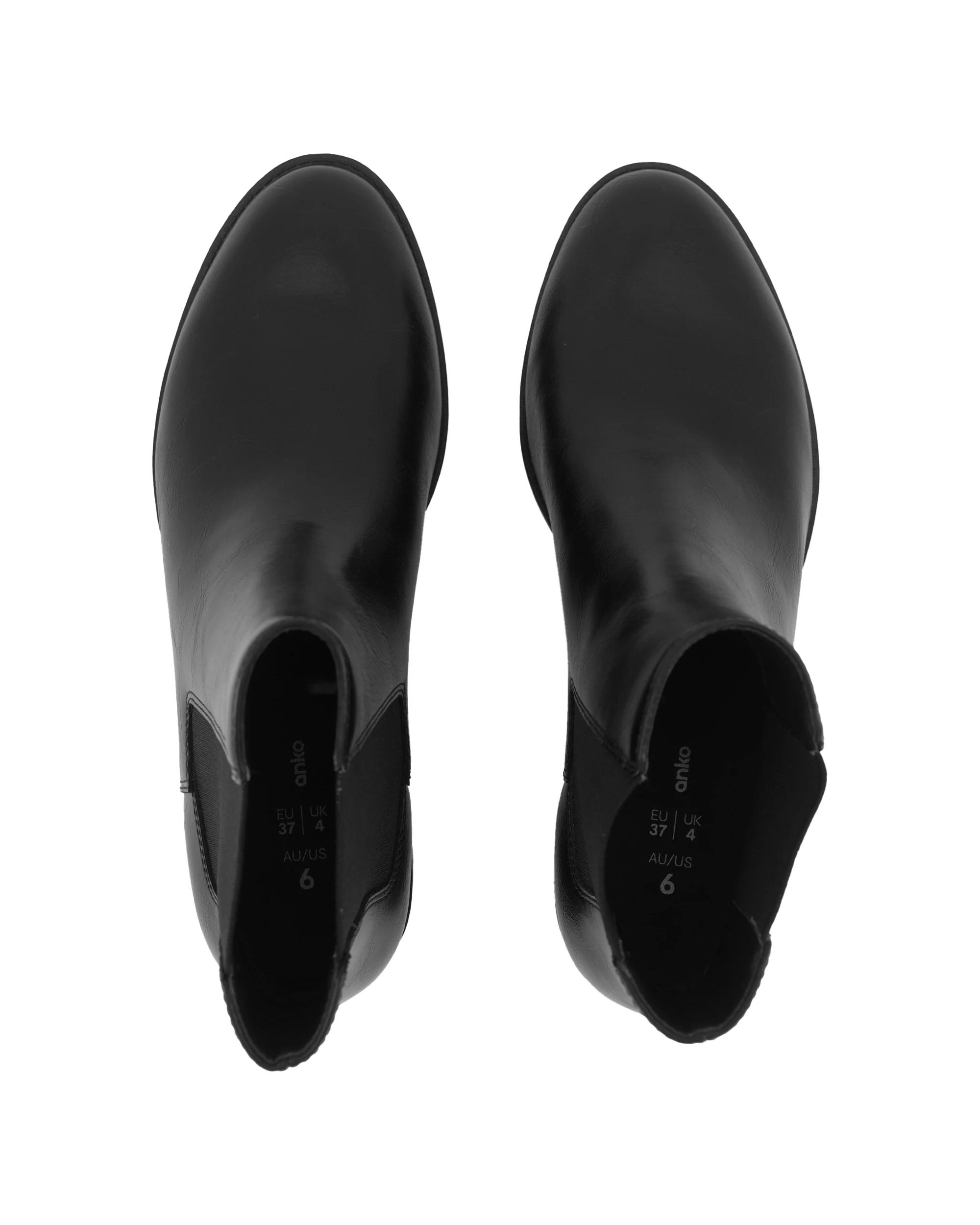 3 Short Block Gusset Boots Black, 3 of 5