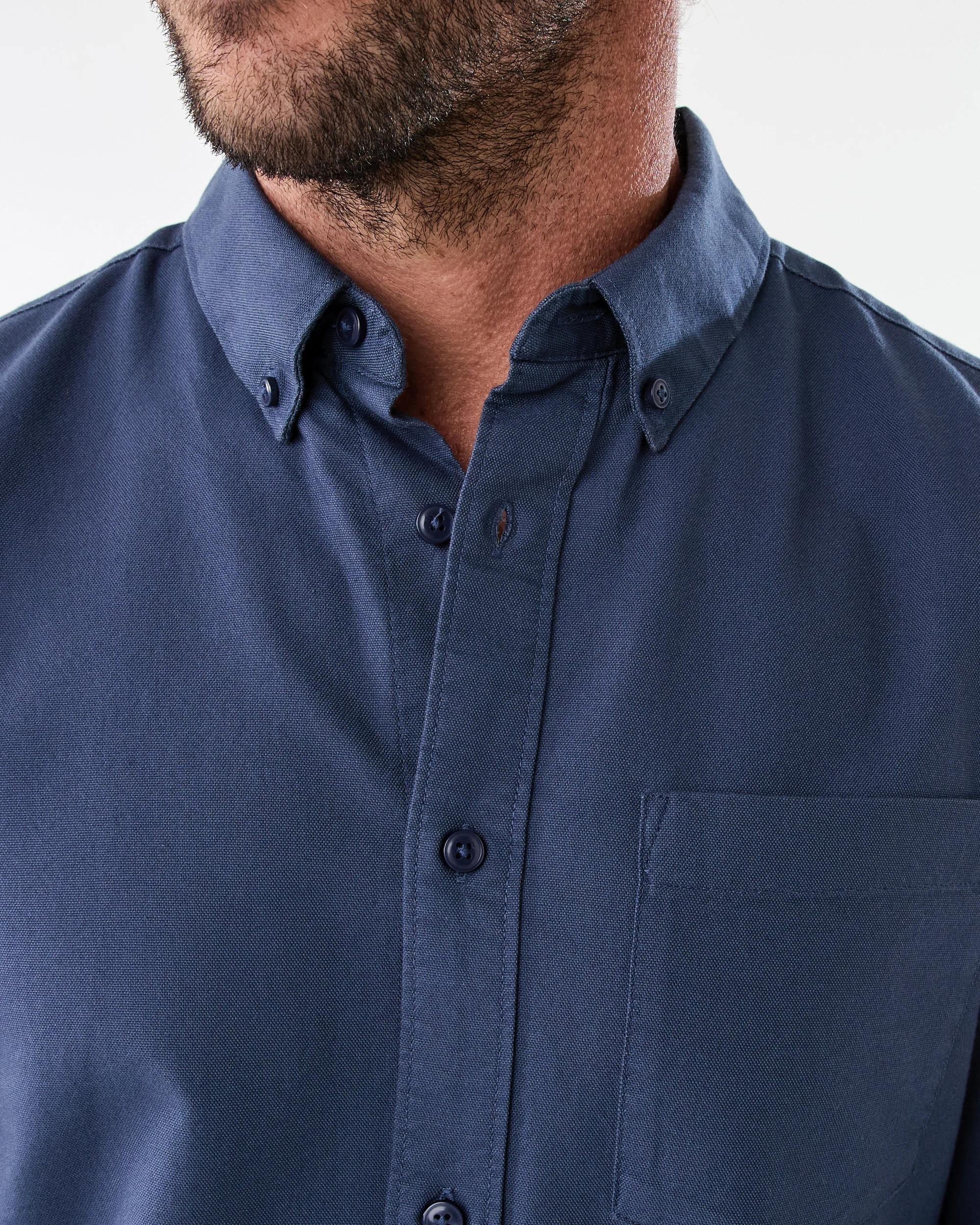 5 Long Sleeve Oxford Shirt Blu Night, 5 of 8