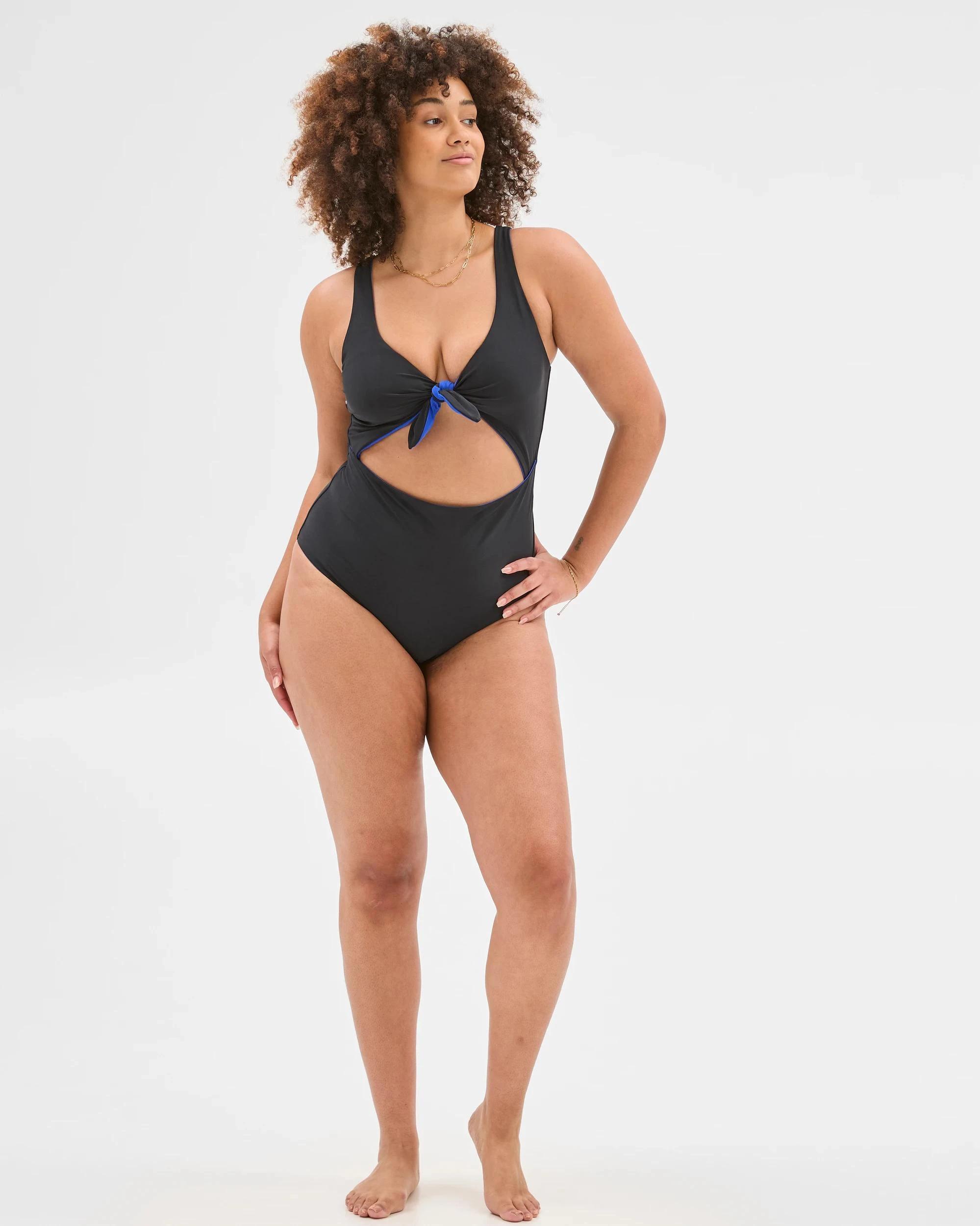 6 Target Resort Reversible Twist Front One Piece Bathers COBALT / BLACK, 6 of 10