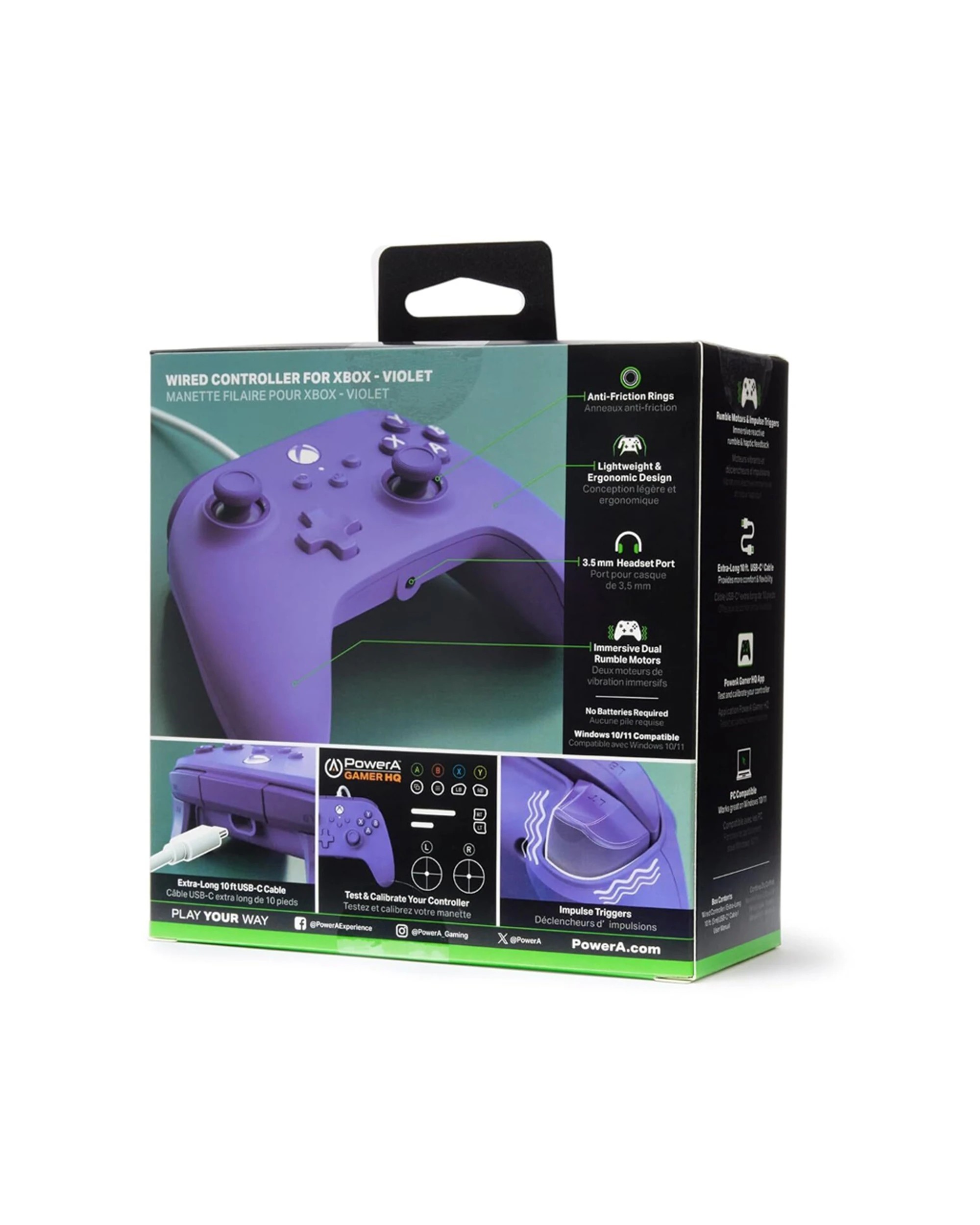 4 PowerA Xbox Series X/S Wired Gaming Controller - Purple, 4 of 4