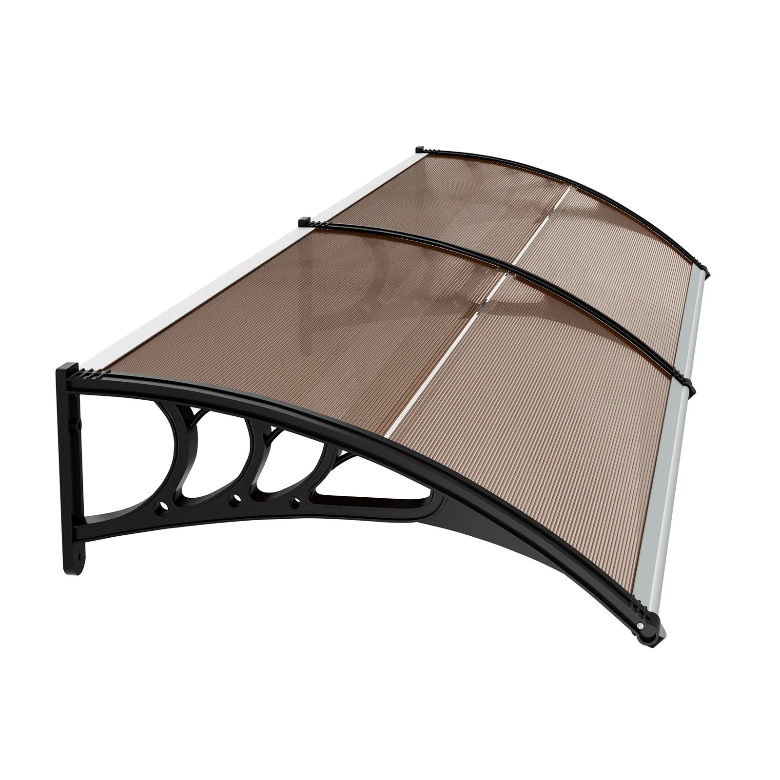 7 Livsip Window Door Awning Canopy Outdoor Patio Rain Cover Sun Shield 0.76mx3m - Brown, 7 of 8