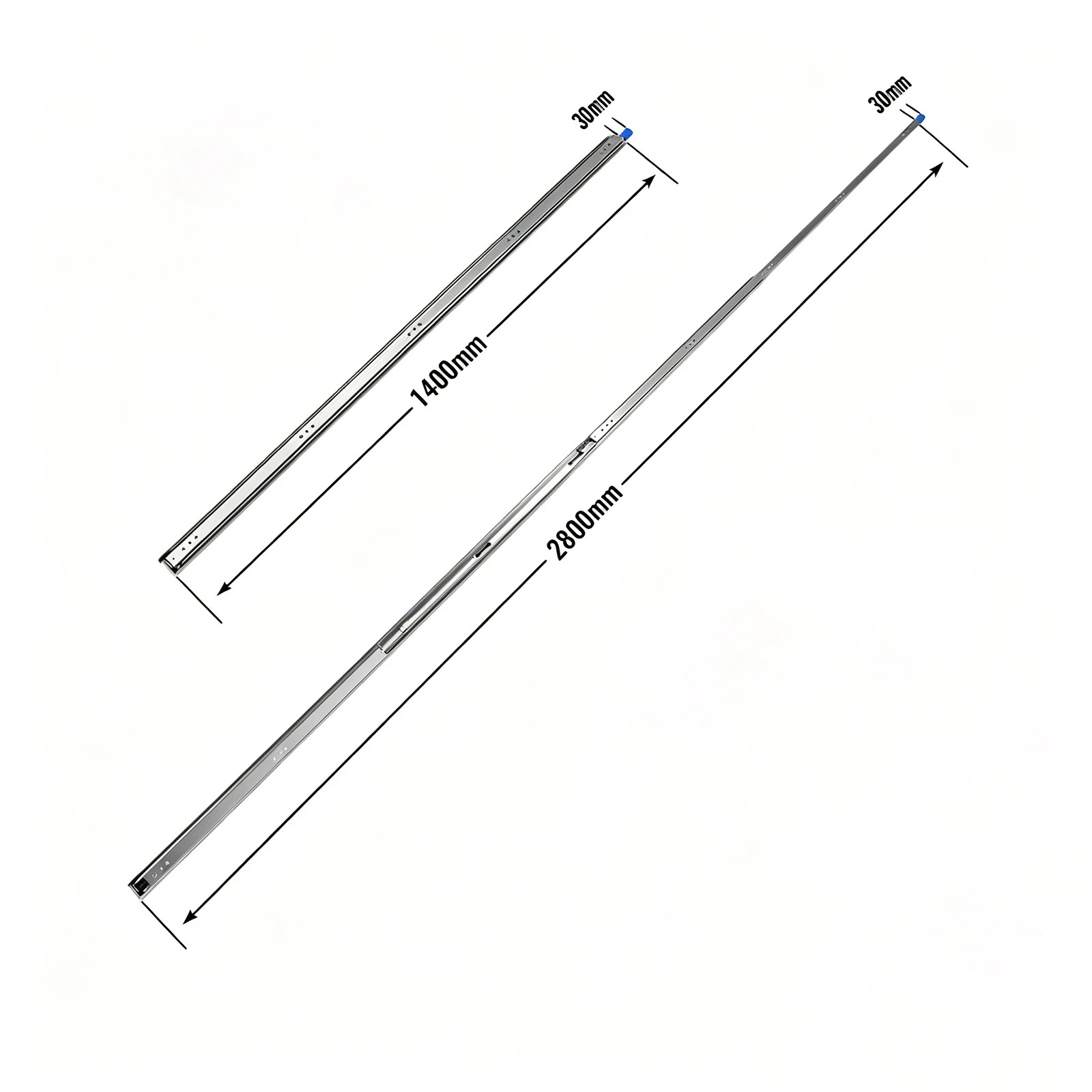 5 Ausway Drawer Runners Heavy Duty Slides Rails Cabinet, 5 of 7