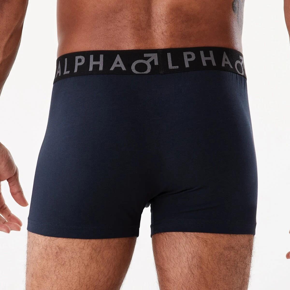 6 3 Pack Fly Front Plain Trunks DARKER BLUE, 6 of 7