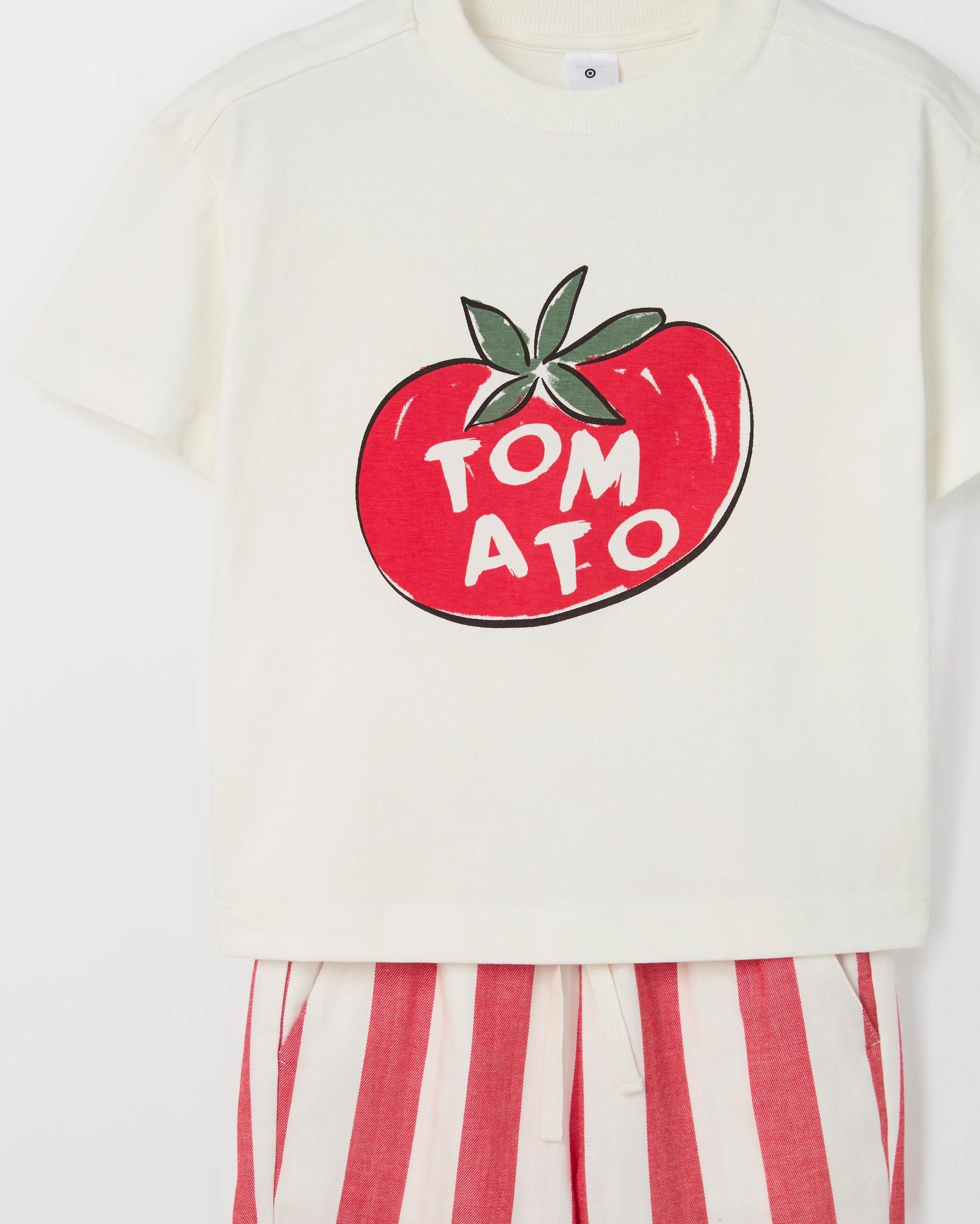 6 Target Kids Lightweight T-Shirt & Pants 2 Piece Set TOMATO RED, 6 of 6