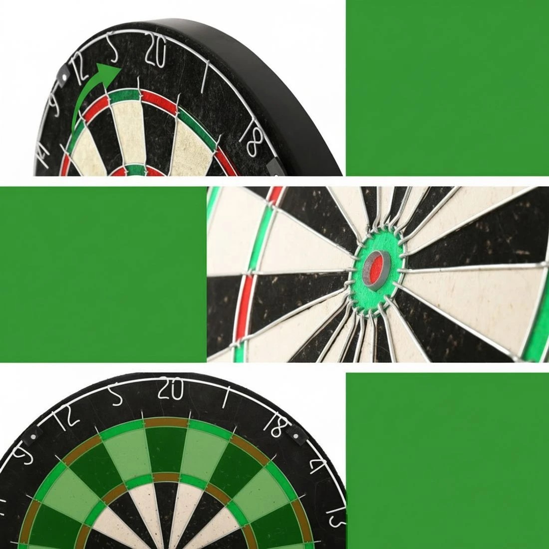 4 18" Dartboard Dart Board with Steel Darts Competition Party Game - Brown, 4 of 4