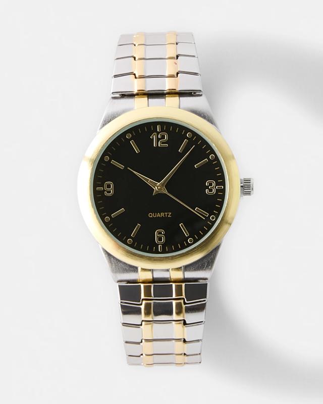 Mens Watch - Gold Tone and Silver 