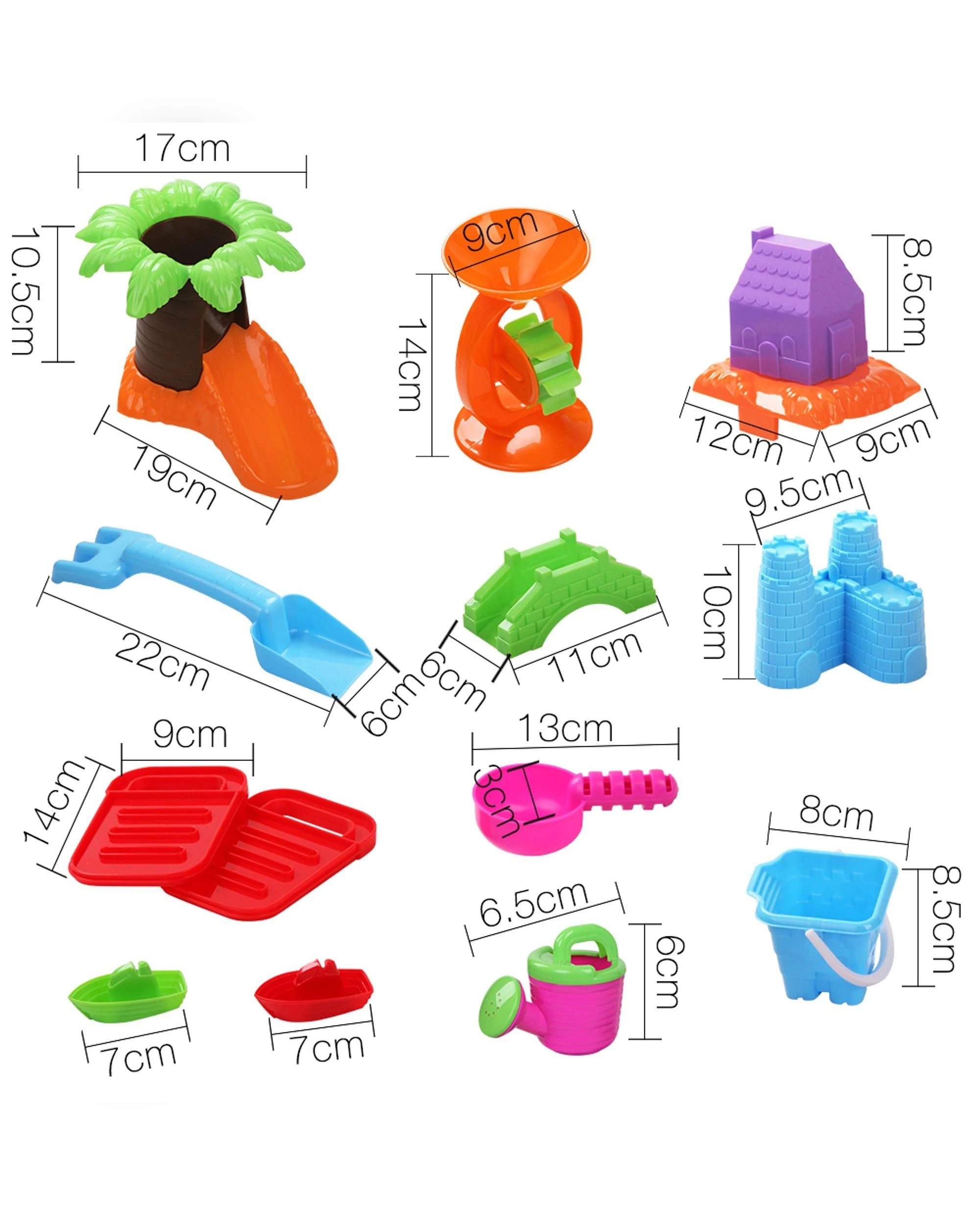 2 Keezi Kids Sandpit Pretend Play Set Sand Water Table Chair Outdoor Beach Toy - Multi, 2 of 10