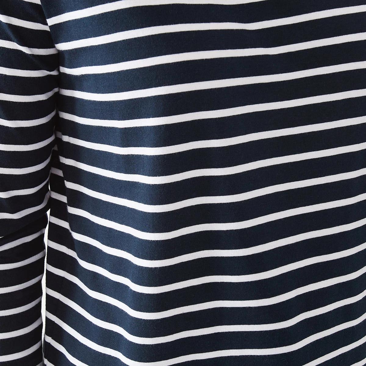 6 Long Sleeve Cotton T-shirt Wide St Nv, 6 of 6