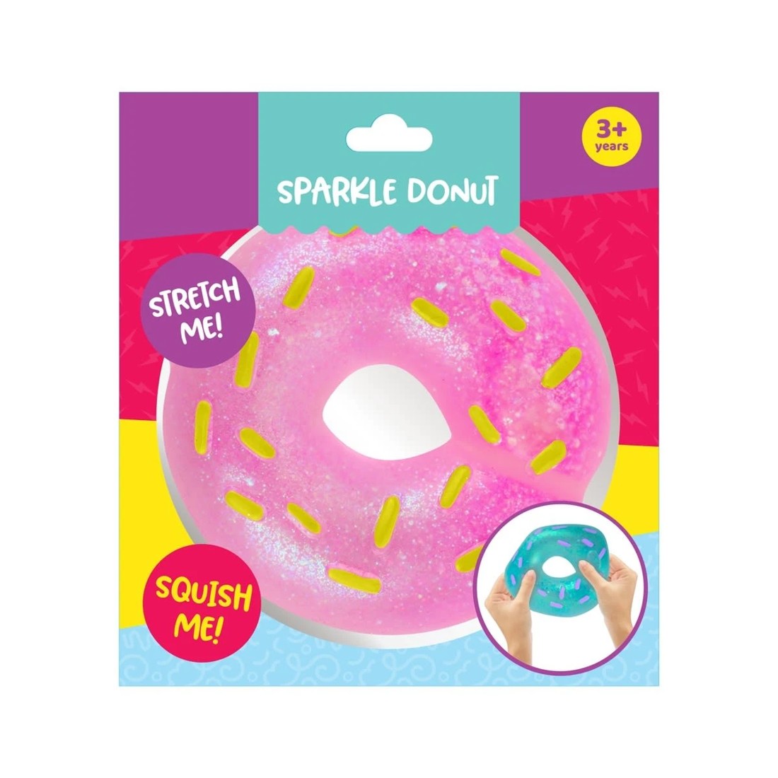 6 Squish Sparkle Large Donut - Assorted, 6 of 7