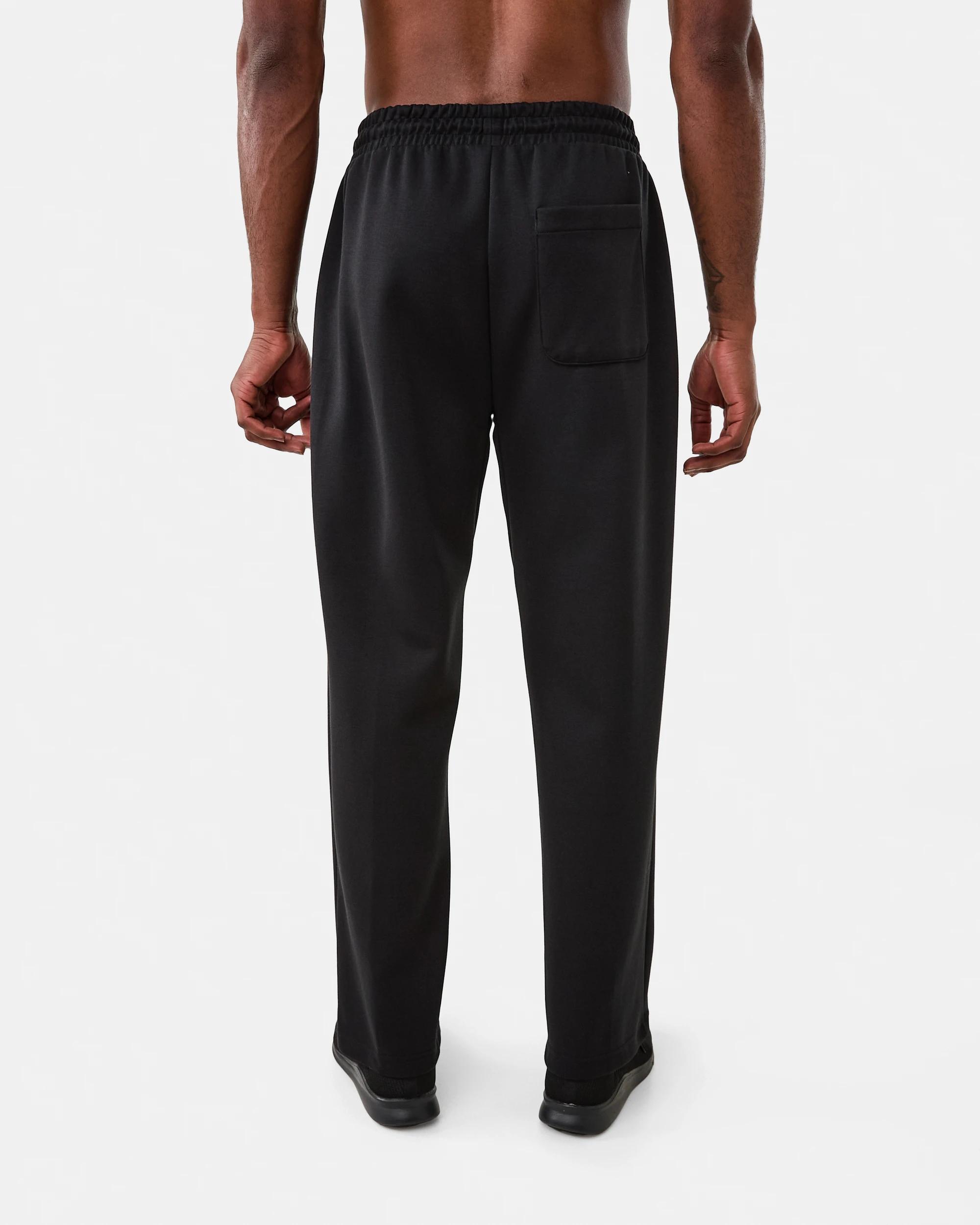 3 Active Mens Sports Straight Leg Trackpants Black, 3 of 6