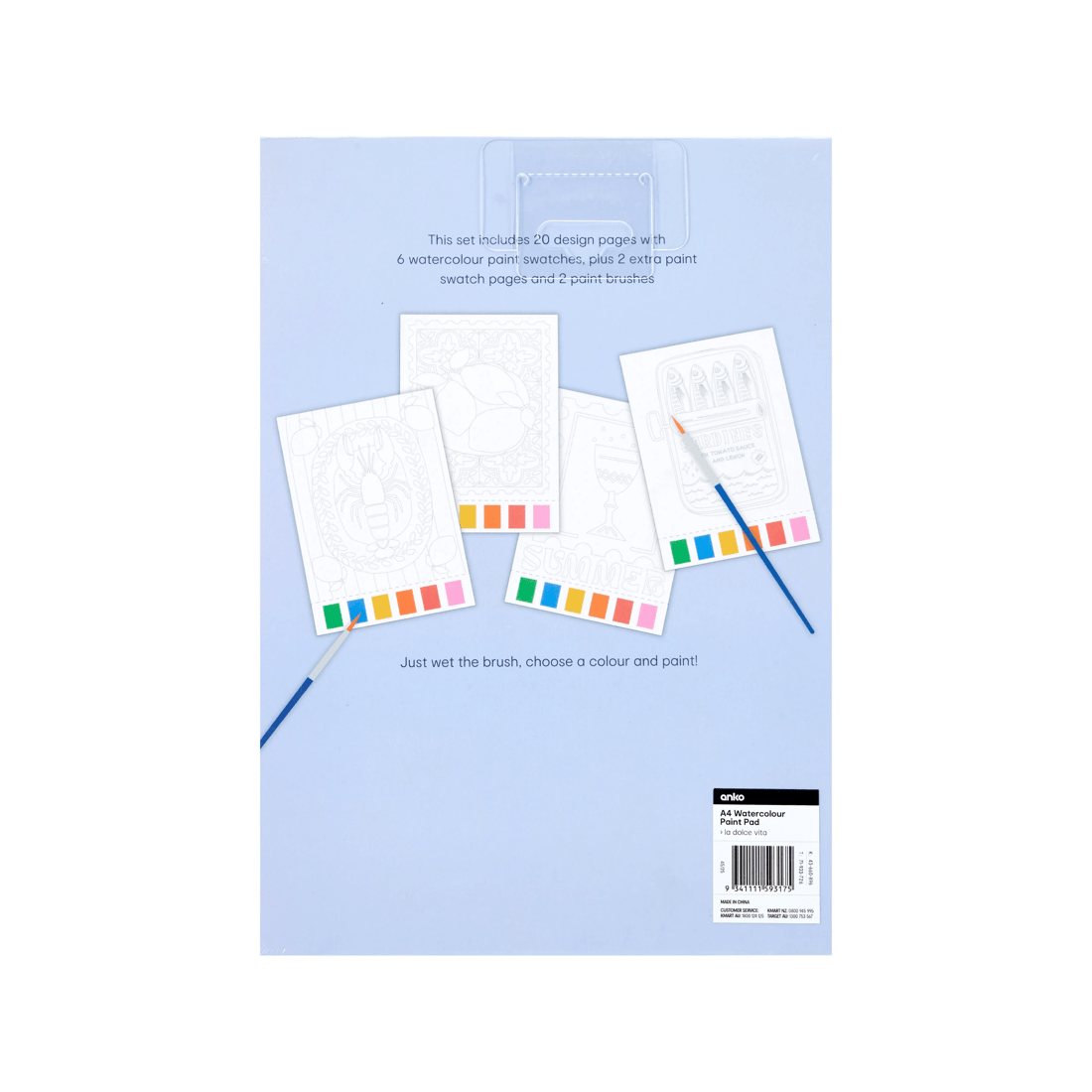 7 A4 Watercolour Paint Pad - La Dolce Vita, 7 of 7