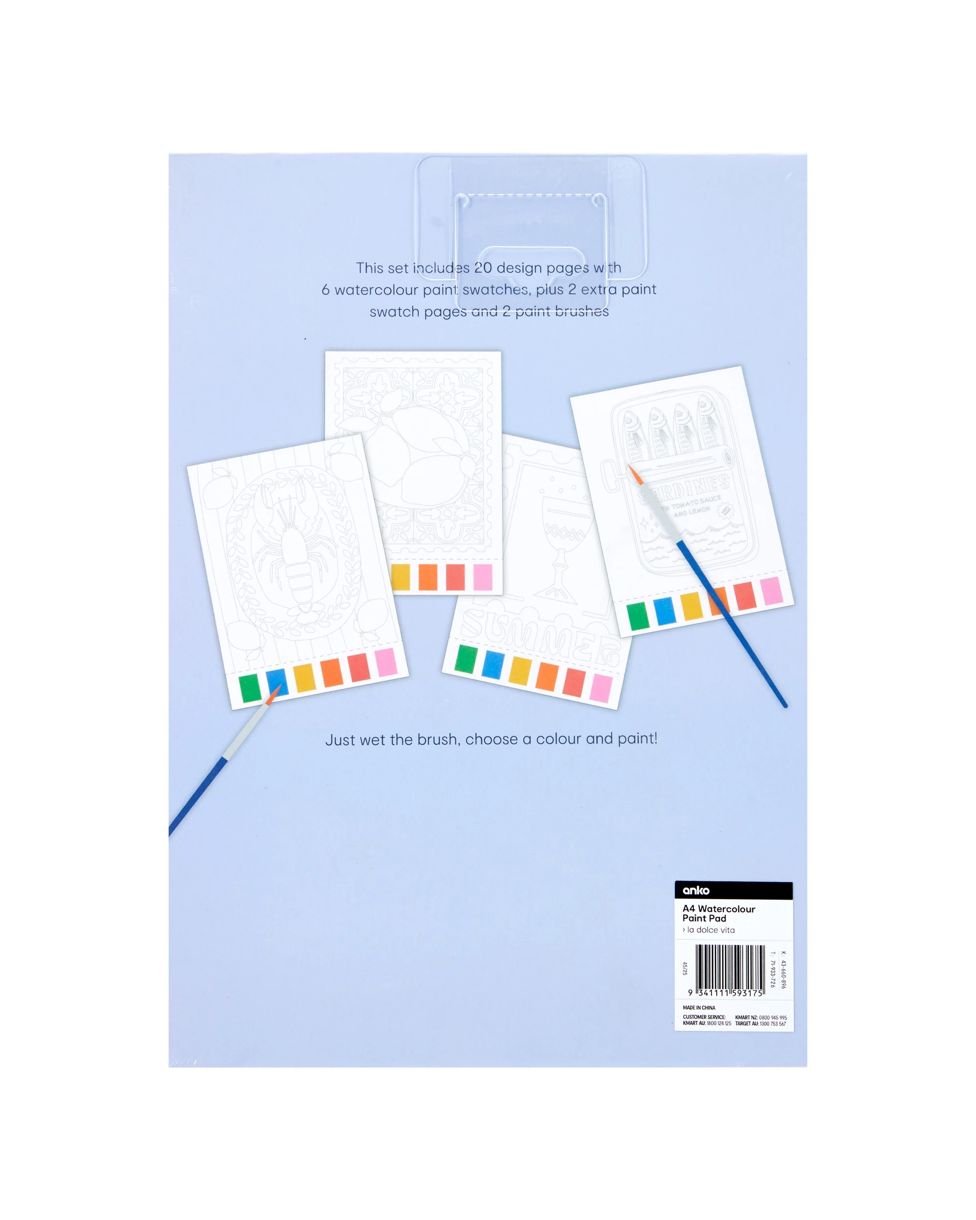 7 A4 Watercolour Paint Pad - La Dolce Vita, 7 of 7