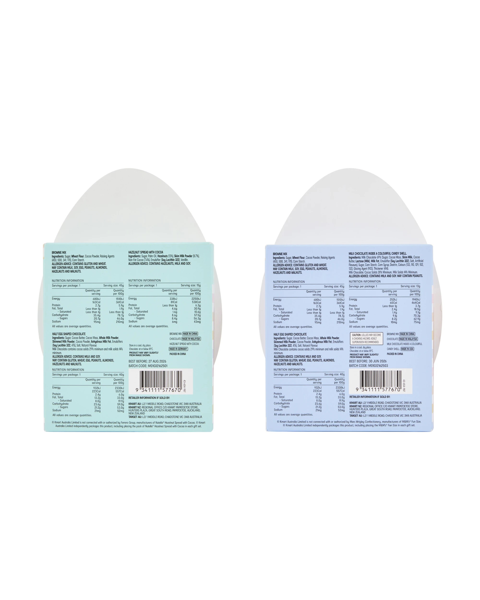 6 Bake Your Own Brownie Kit: Dessert Egg - Assorted, 6 of 6