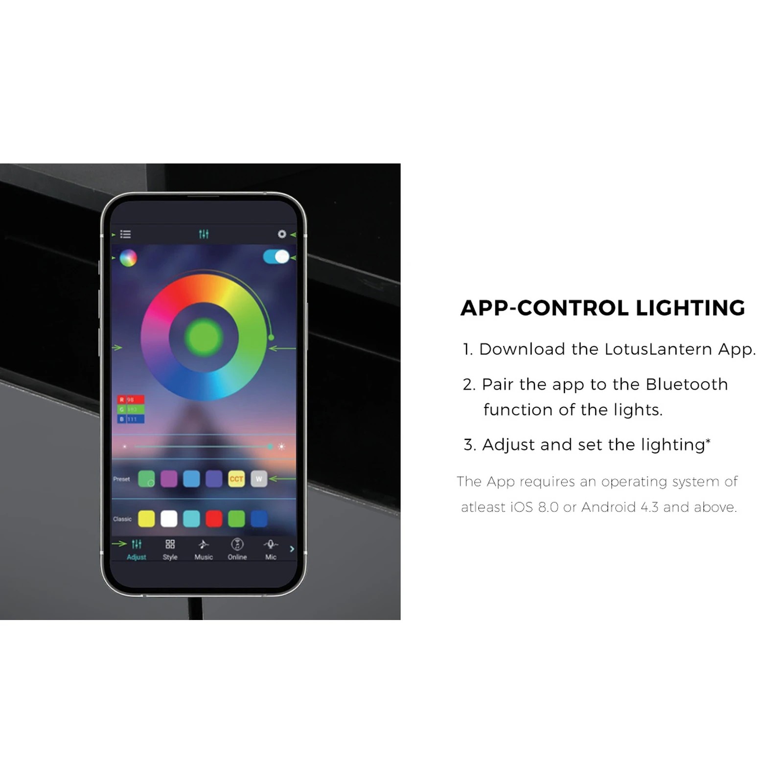 4 Oikiture Bedside Table Led Nightstand Shelf Storage Cabinet
 - White, 4 of 10