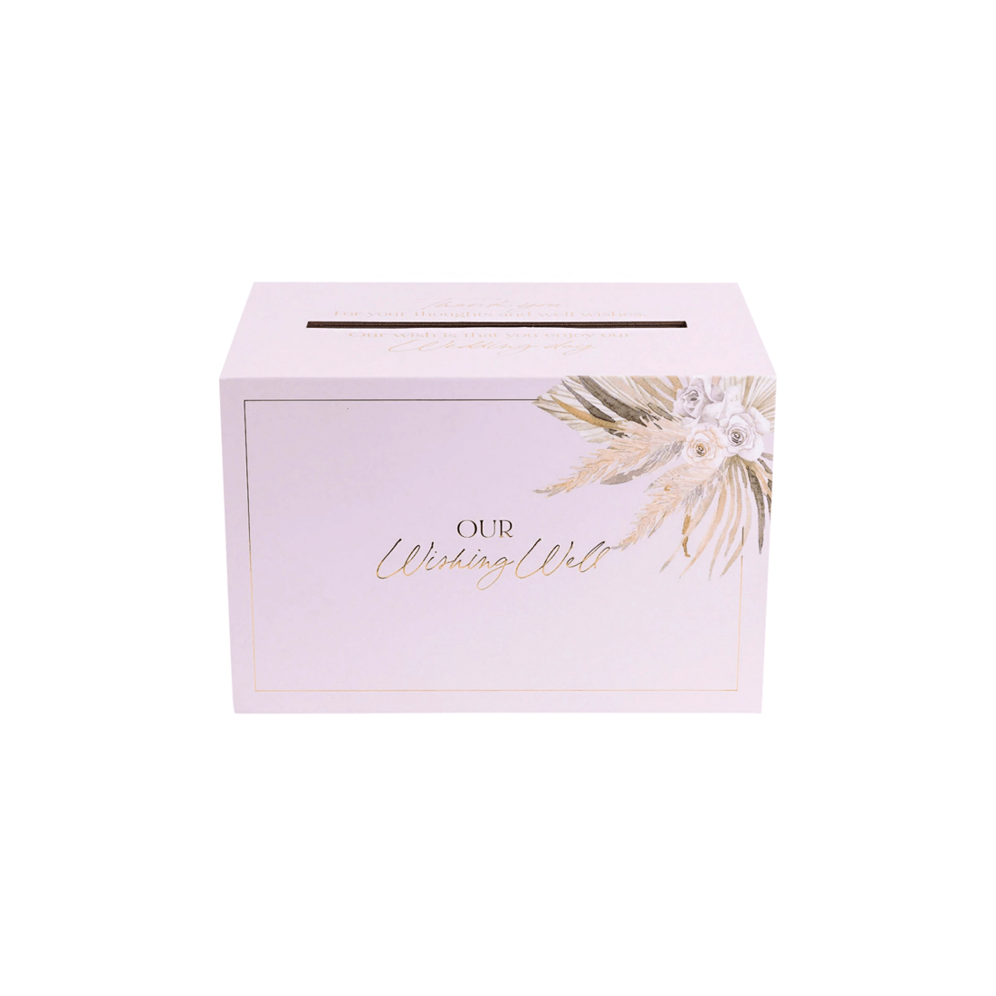 1 Splosh Floral Wedding/engagement Party Our Wishing Well Box W/ Slot 30x20cm
 - Pink, 1 of 9