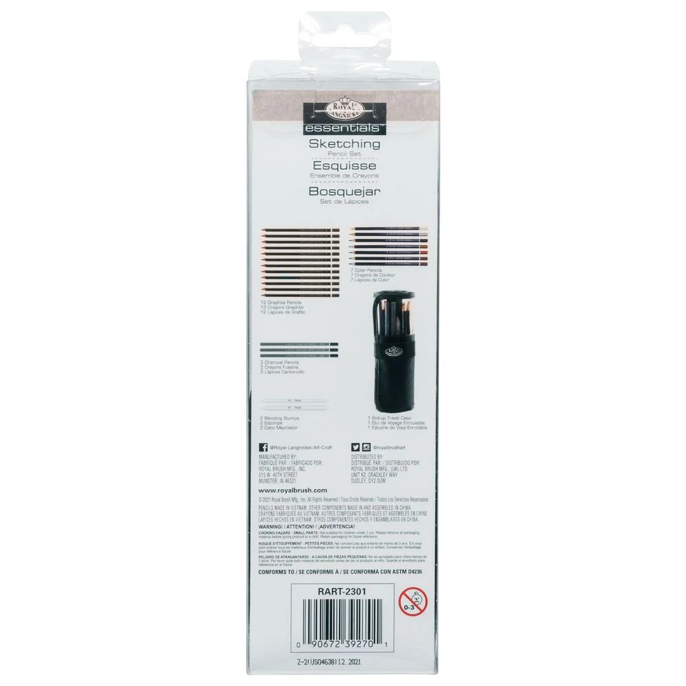 3 Royal & Langnickel Sketching Pencil Wrap 25 Piece, 3 of 7