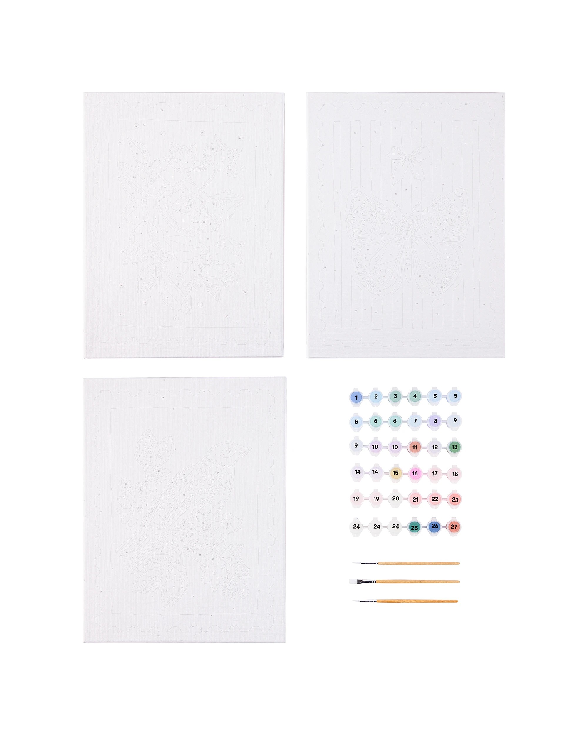 2 3 Pack Paint By Numbers - Stamp Set, 2 of 3