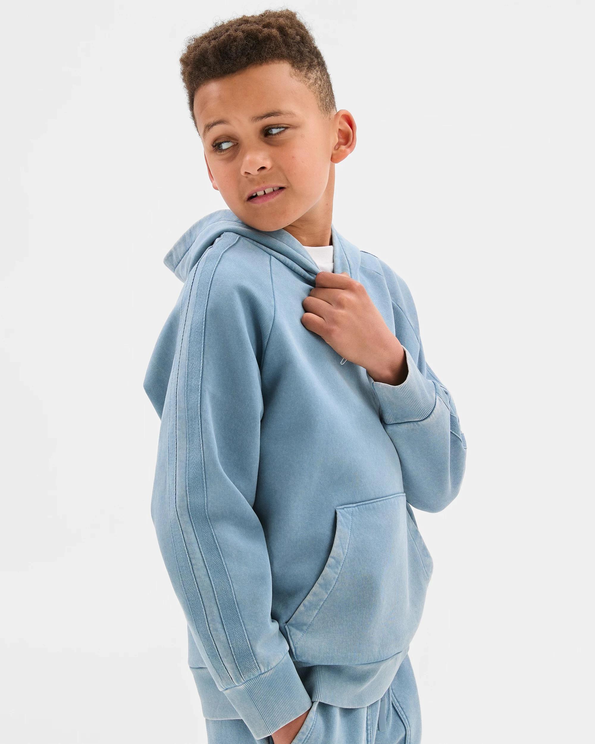 3 Target Kids Australian Cotton Blend Washed Popover Sweat Top BLUE, 3 of 7