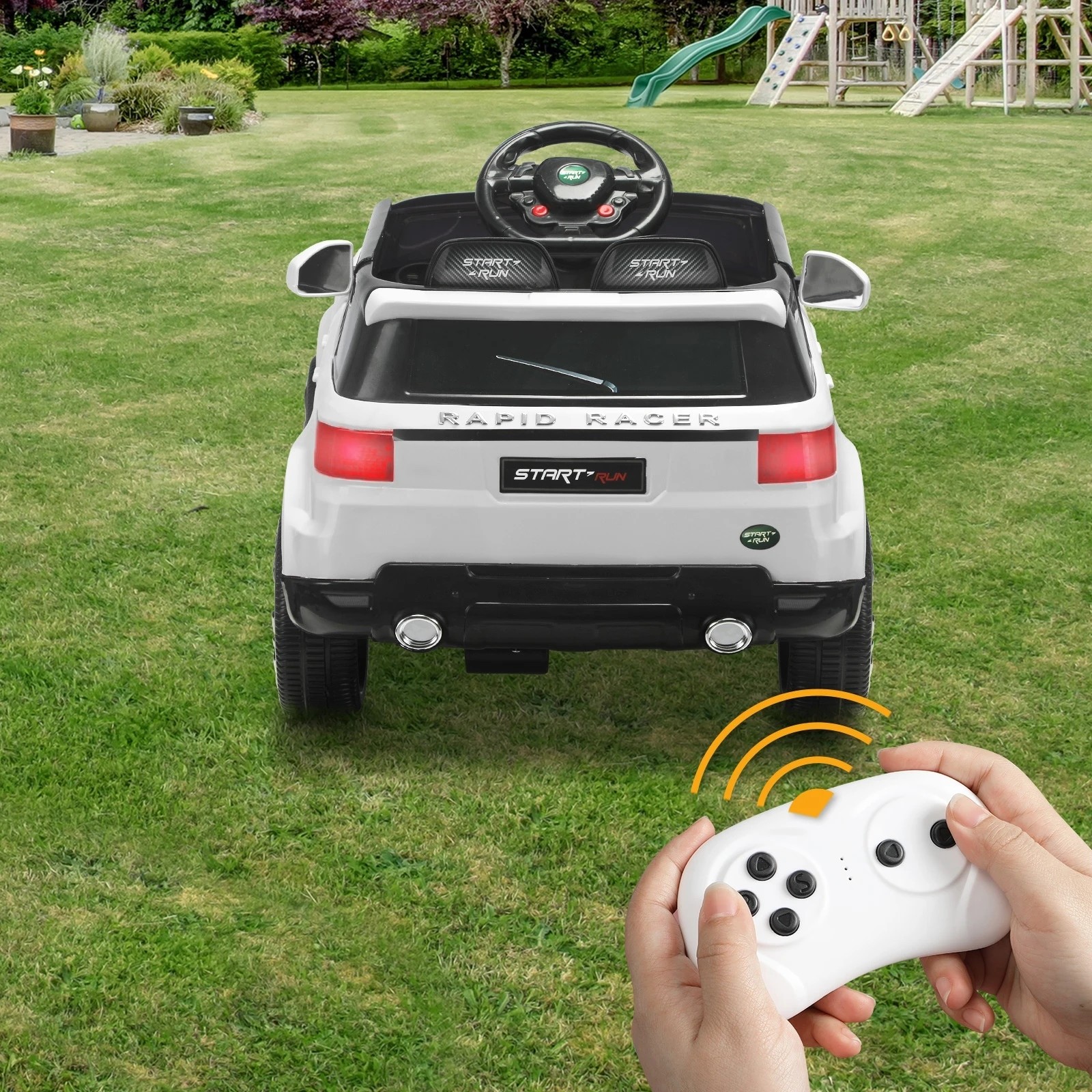 8 Mazam Kids Ride On Car 12v Electric Remote Vehicle Toy Cars Gift Mp3 Led Light
 - White, 8 of 10