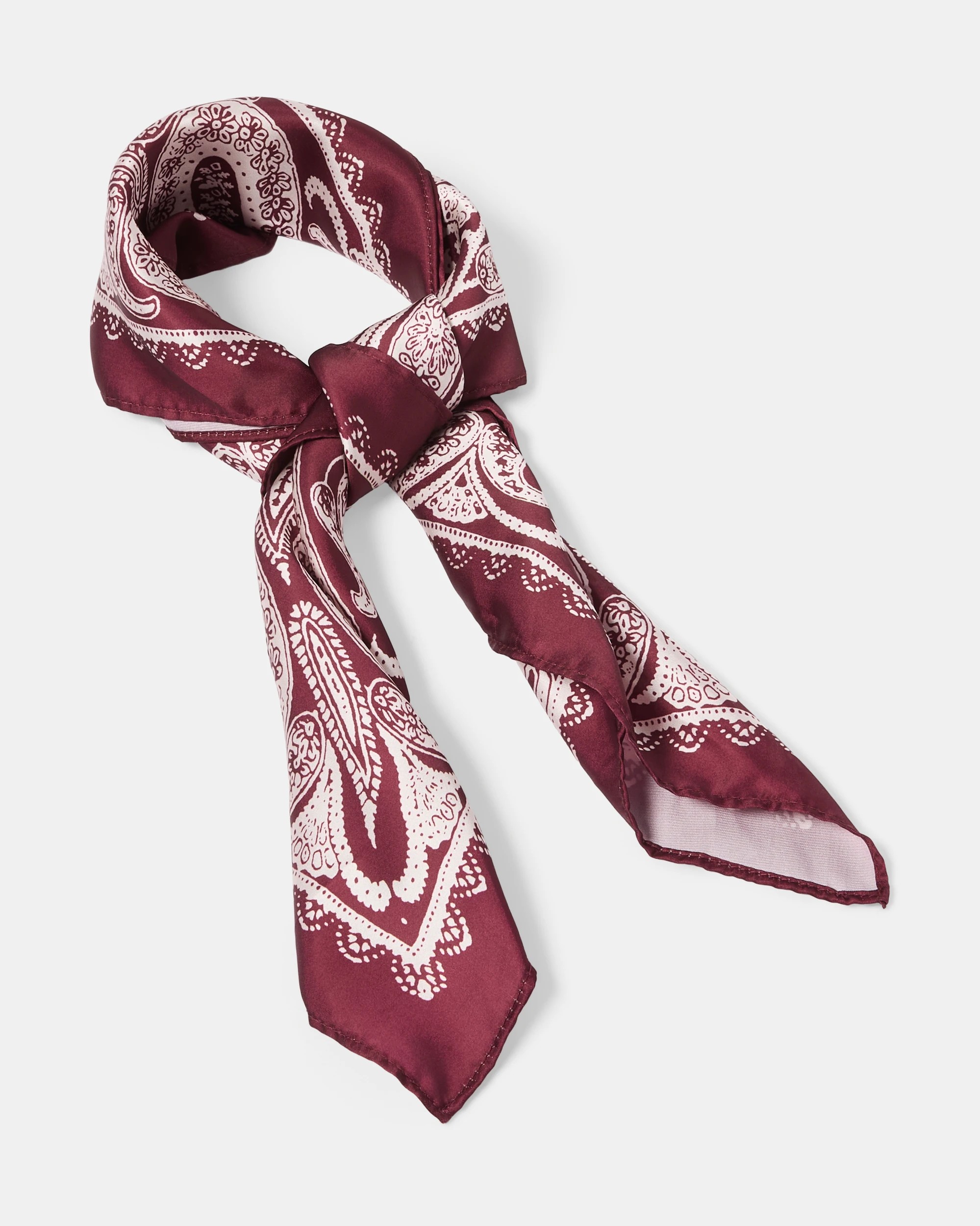 1 Paisley Hairscarf - Red, 1 of 3