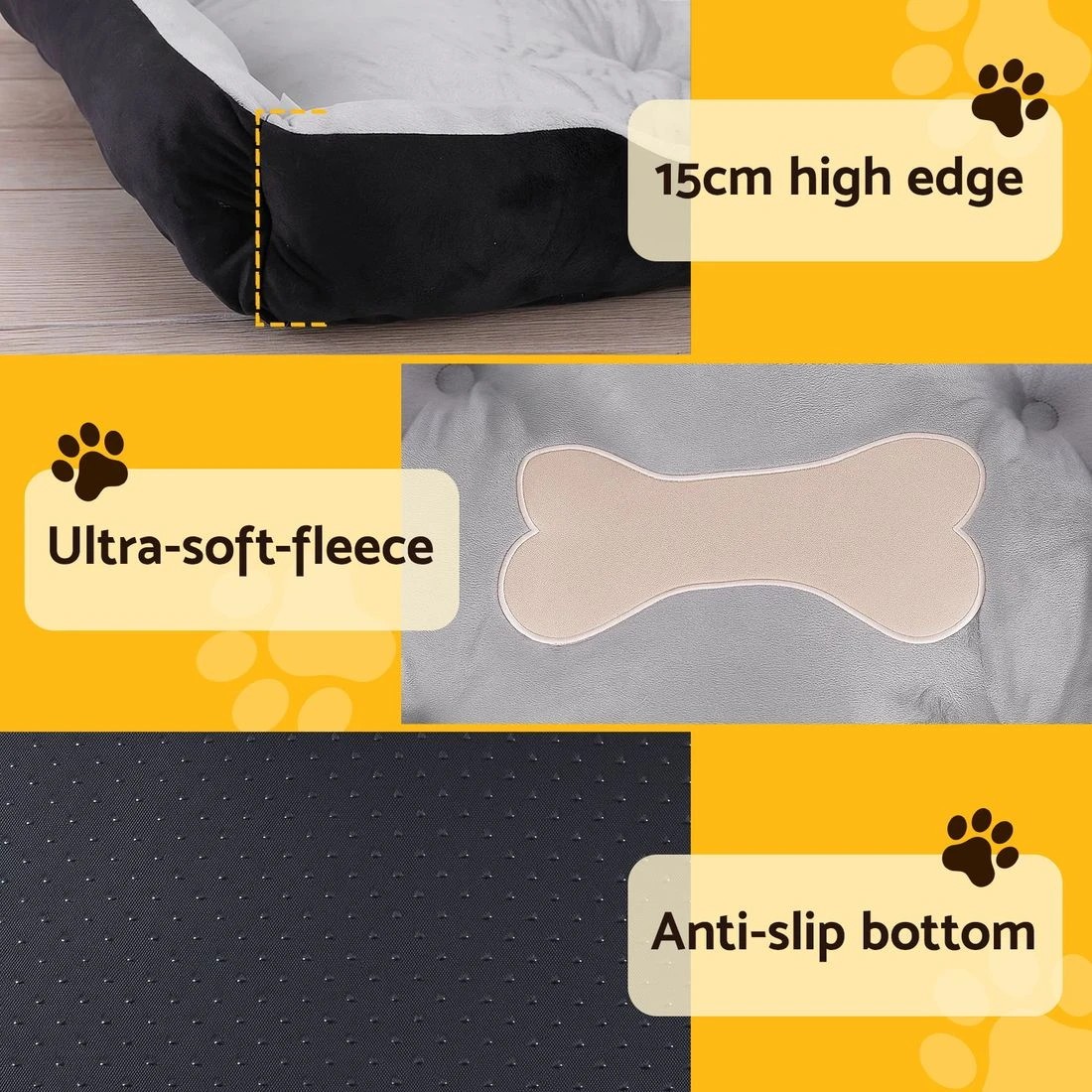 5 i.Pet Pet Bed Dog Bed Soft PP Cotton Mat Sleeping Comfy Cushion Washable Extra Large - Multi, 5 of 6