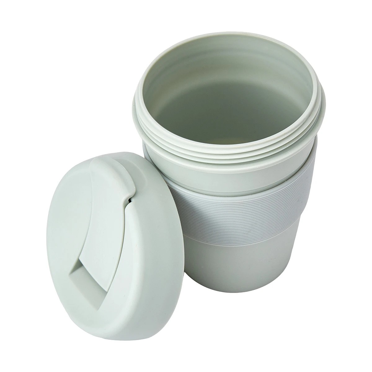 3 430ml Sage Green Reusable Travel Cup, 3 of 8