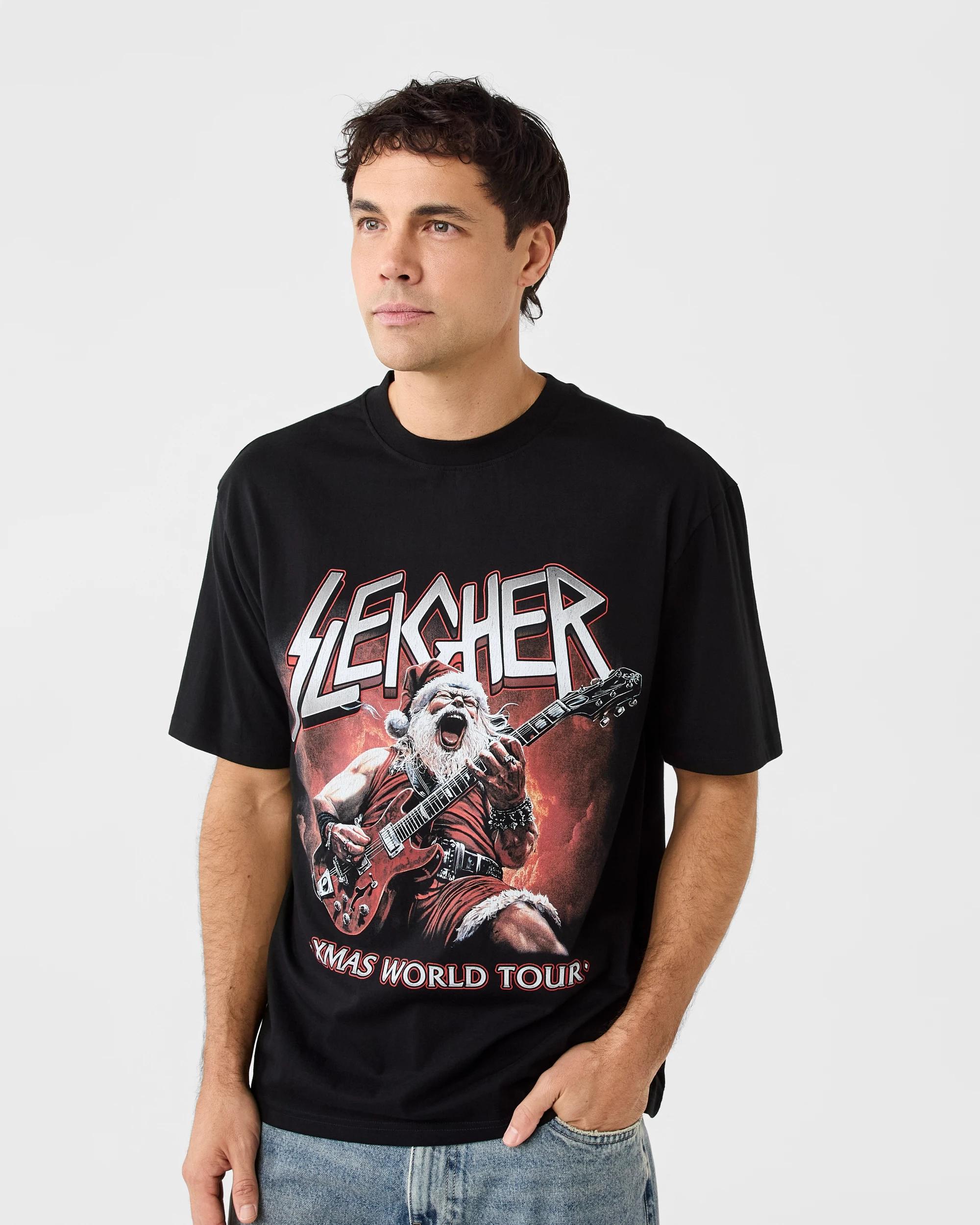 2 Oversized Christmas T-shirt Blk Xmas, 2 of 6