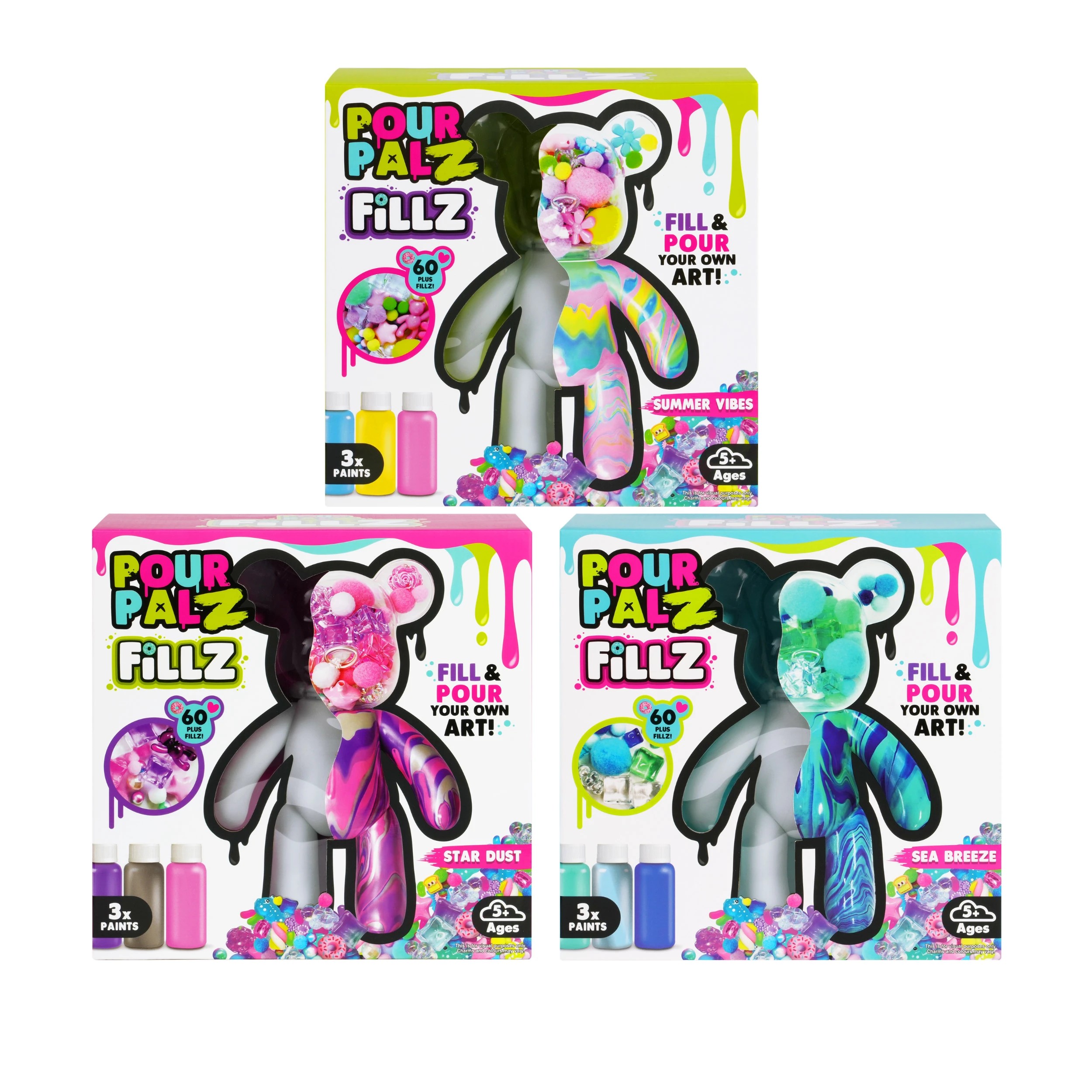 5 Pour Palz Fillz Bear - Assorted, 5 of 10