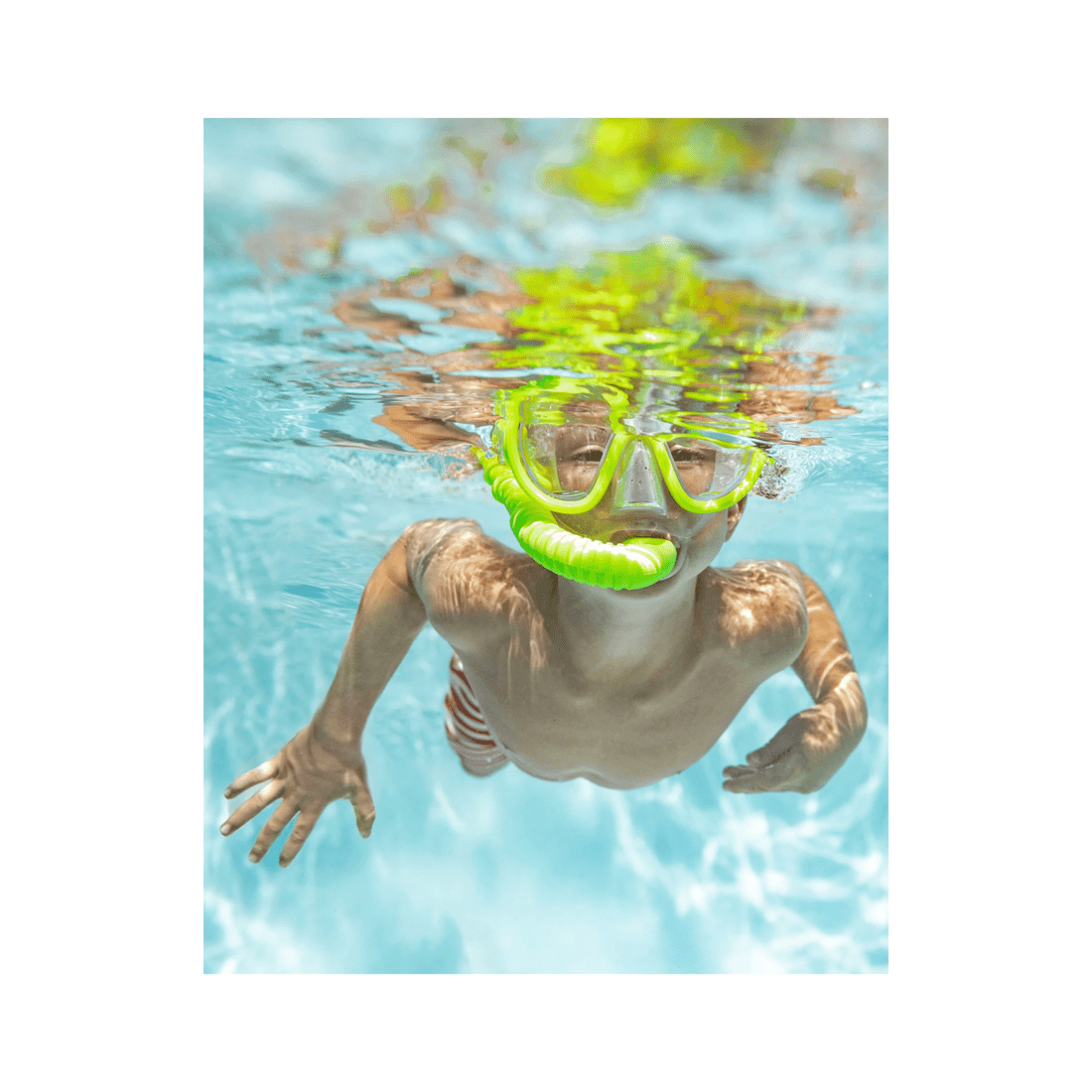 2 INTEX Aqua Flow Play Adventurer Swim Set Snorkel Hypoallergenic Mask Adjustable - Yellow, 2 of 2