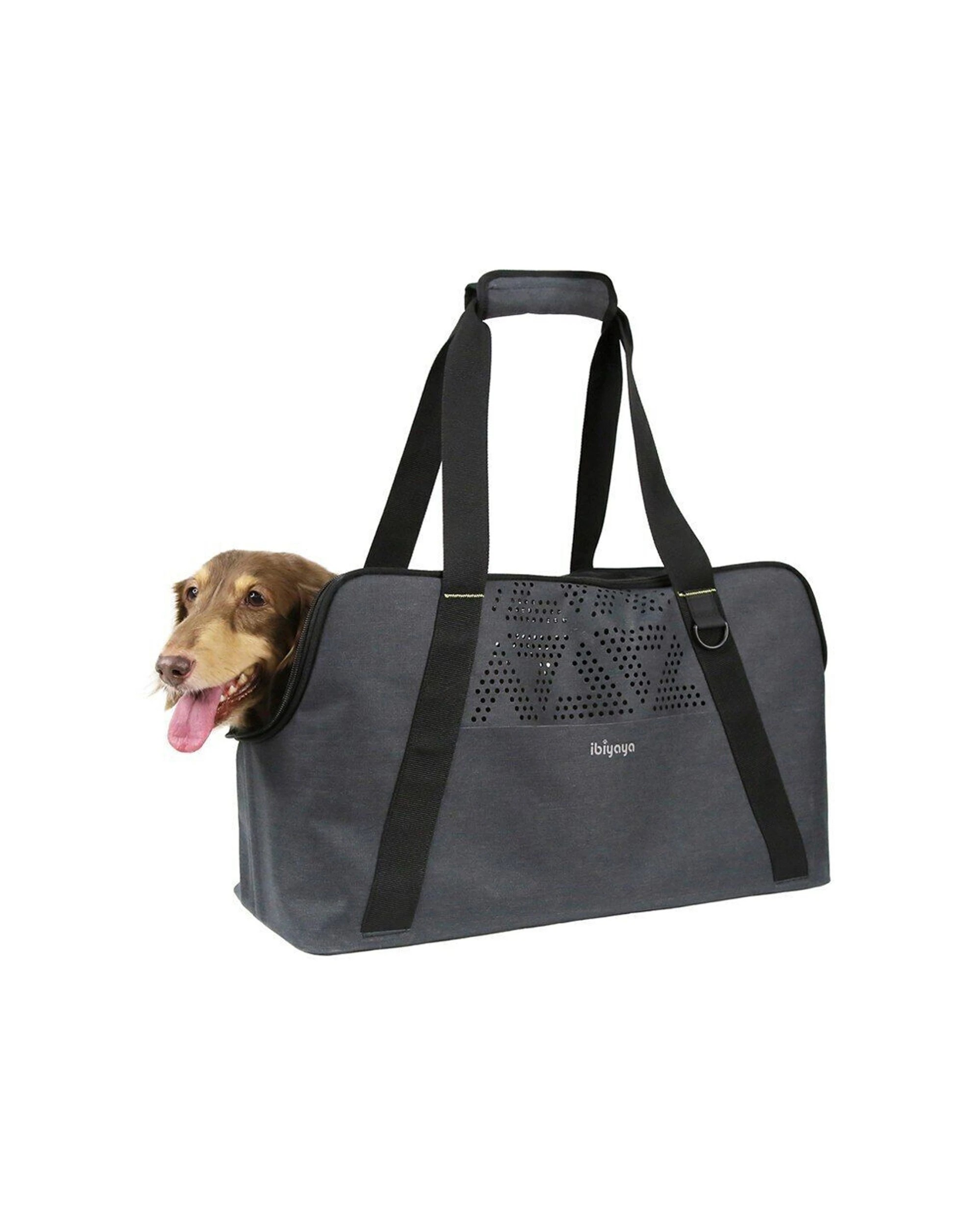 1 Ibiyaya Dachshund Breezy Wanderer Long Bodied Dog Pet Carrier TPU 8kg Max - Grey, 1 of 8
