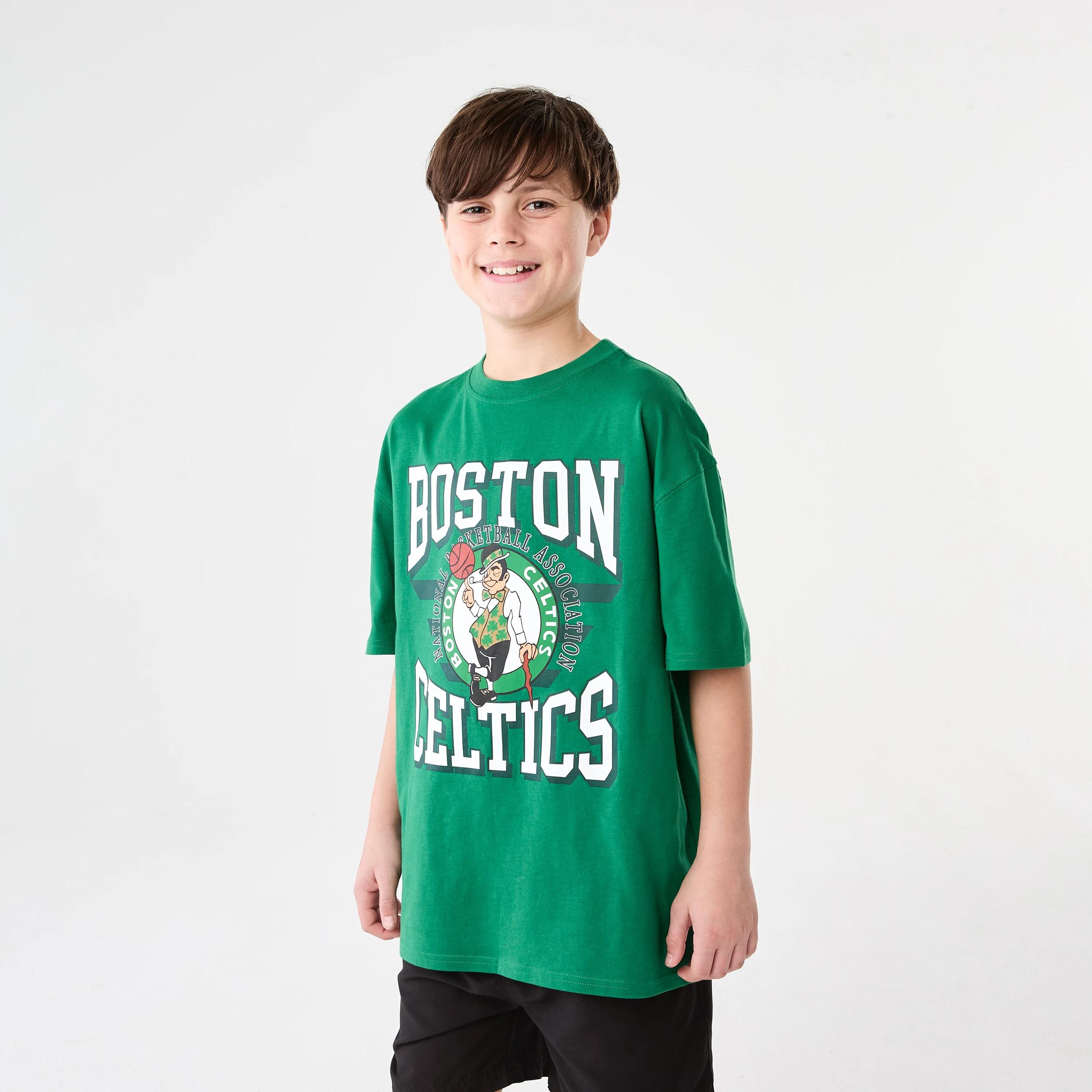 2 Official NBA Kids T-shirt GREEN CELTICS TEE, 2 of 7
