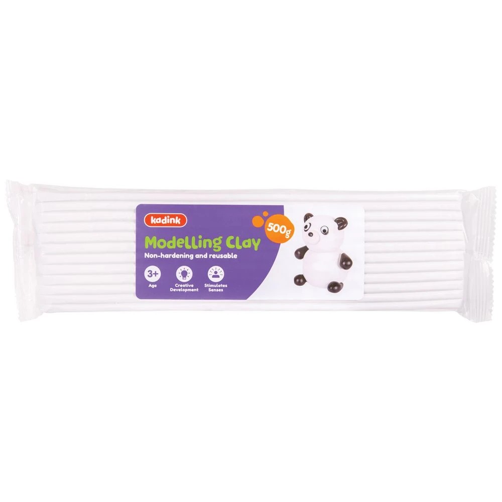 1 Kadink Modelling Clay 500g White, 1 of 2