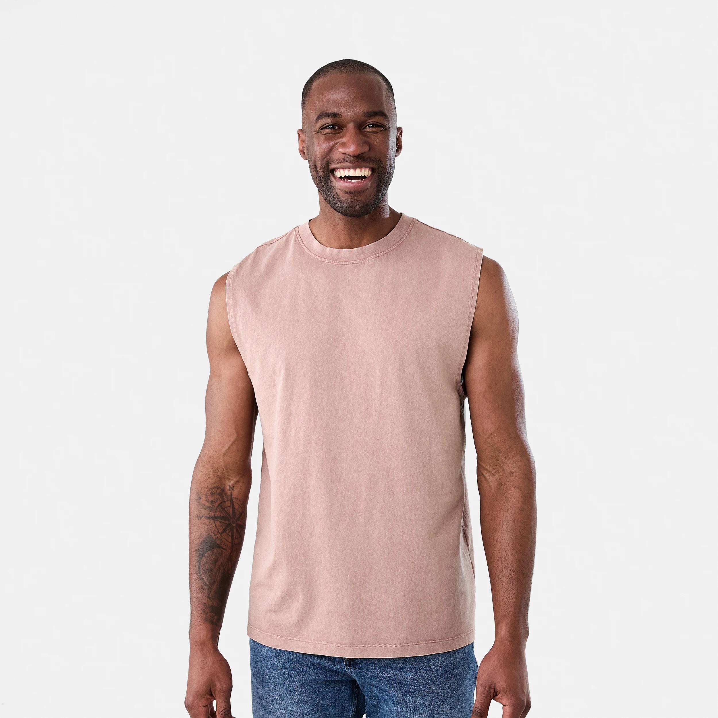 1 Oversized Washed Muscle SOFT FAWN, 1 of 5