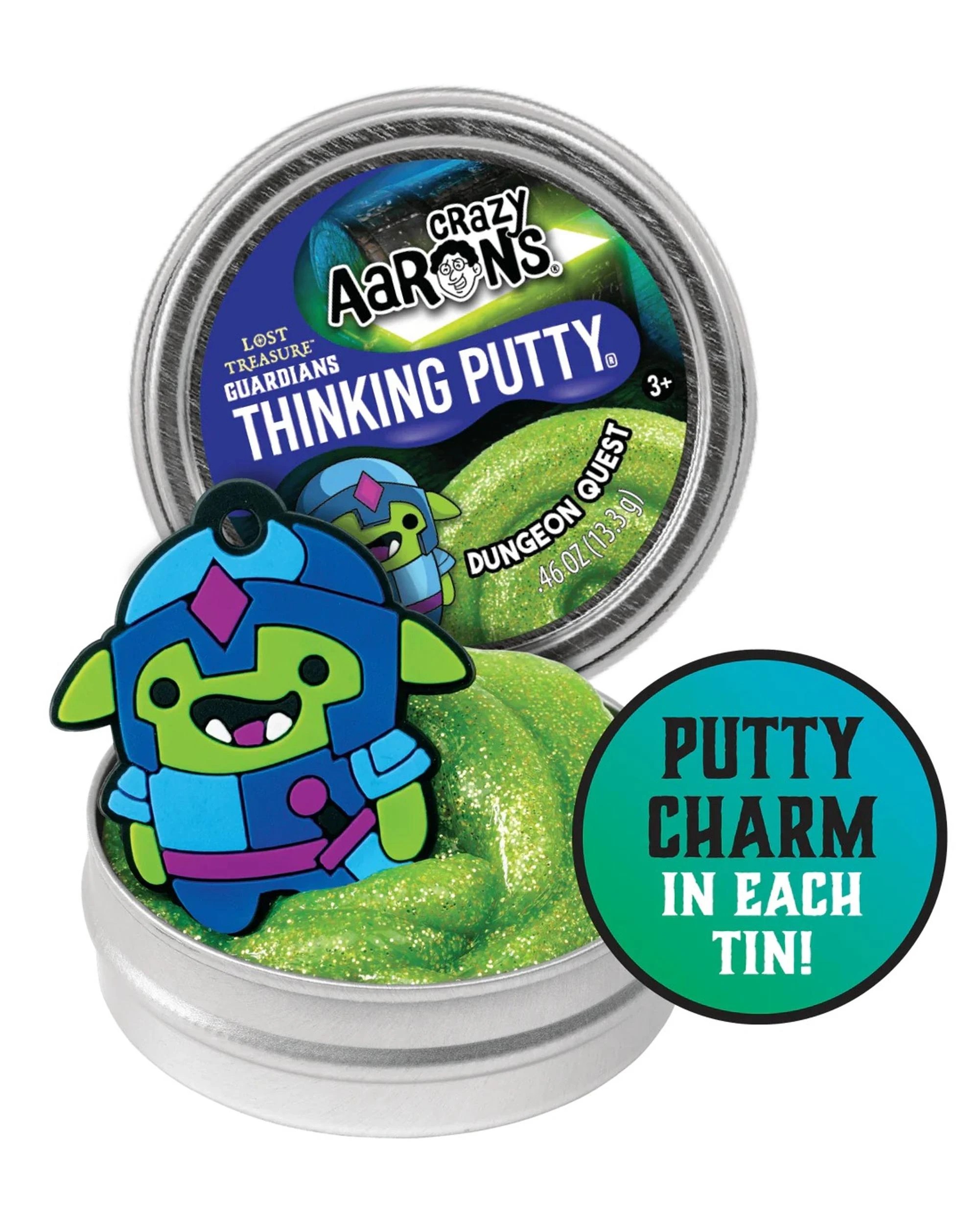 4 Crazy Aaron's 2 inch Mini Thinking Putty Lost Treasure Guardians - Assorted, 4 of 5