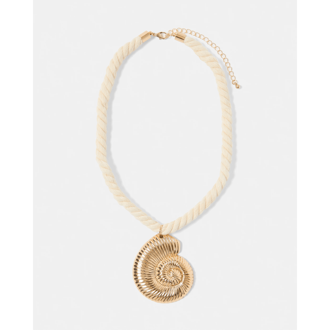 2 Shell Rope Necklace - White and Gold Tone, 2 of 9