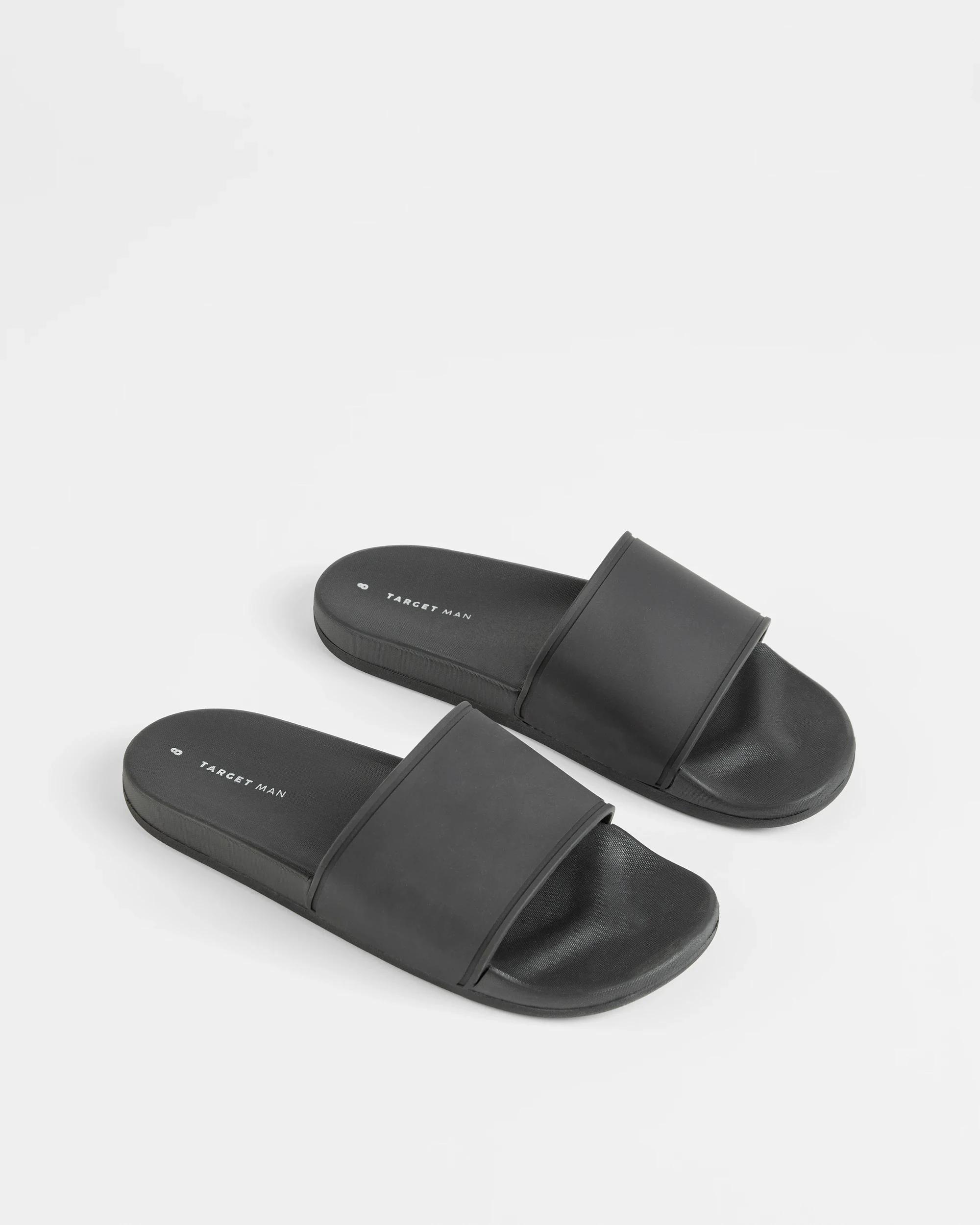 3 Target Mens Rubber Slide BLACK, 3 of 3