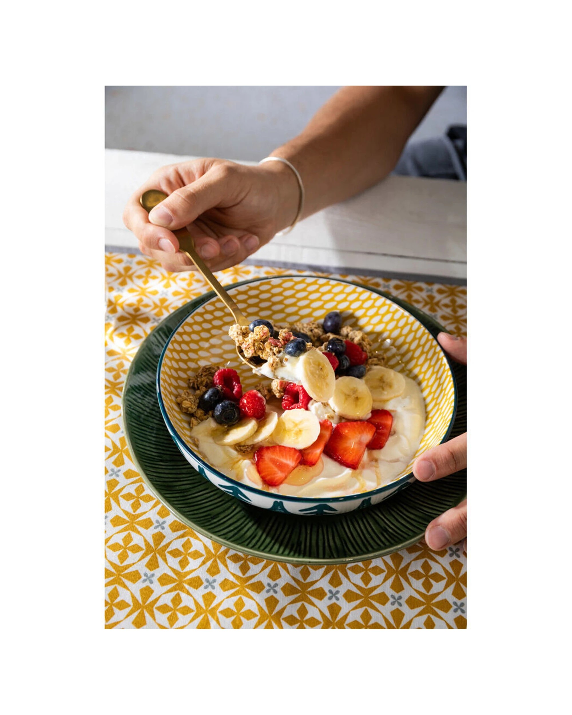 5 Mikasa 8PK Leafy Ceramic Bowl Round Dinnerware Stoneware 21cm - Multi, 5 of 8