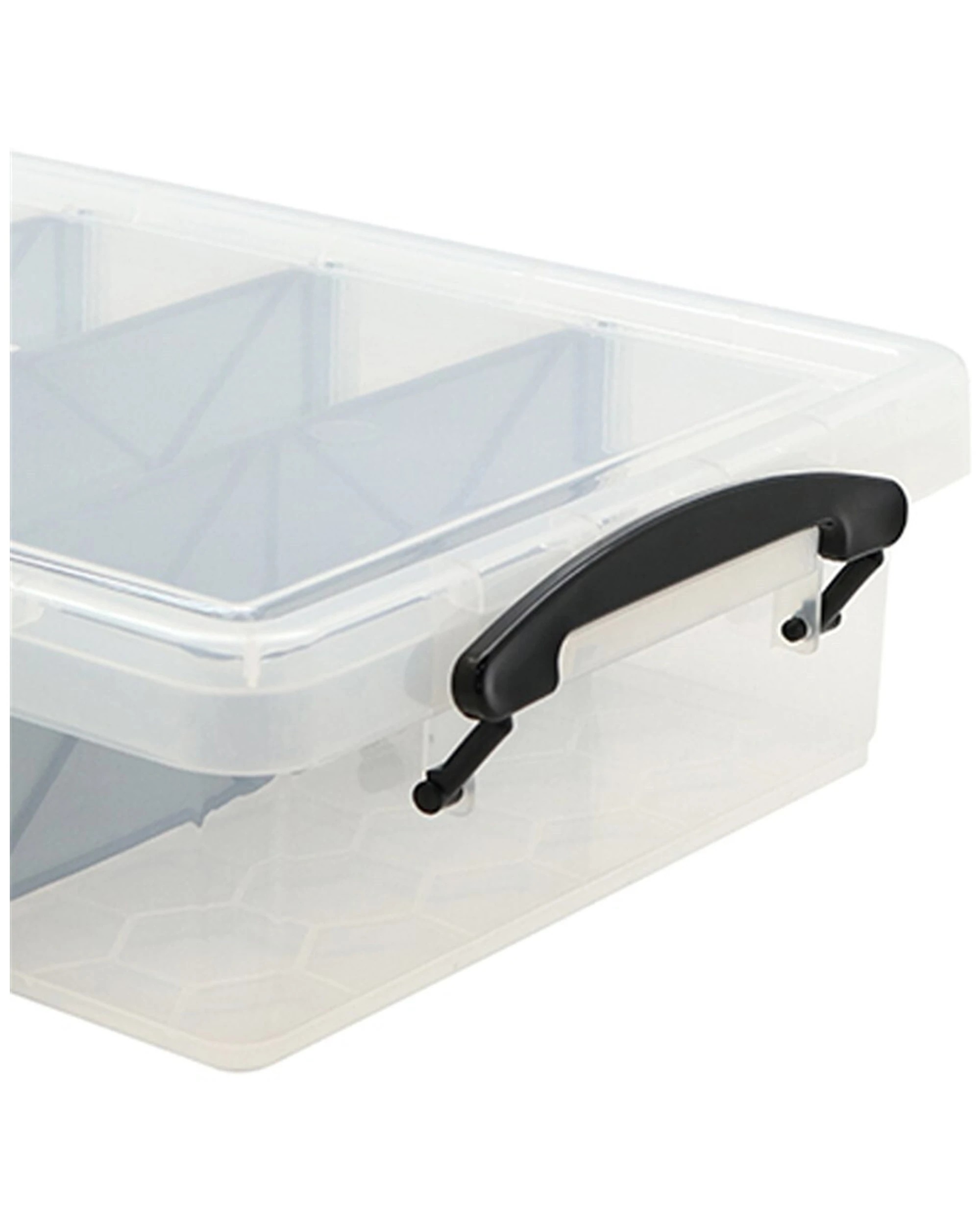 5 Boxsweden 6l Compartment Storer 4 Section Storage Container Plastic Box
 - Clear, 5 of 5