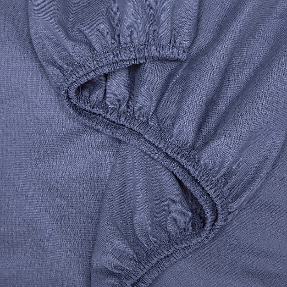 3 180 Thread Count Sheet Set - King Single Bed, Mid Blue, 3 of 8